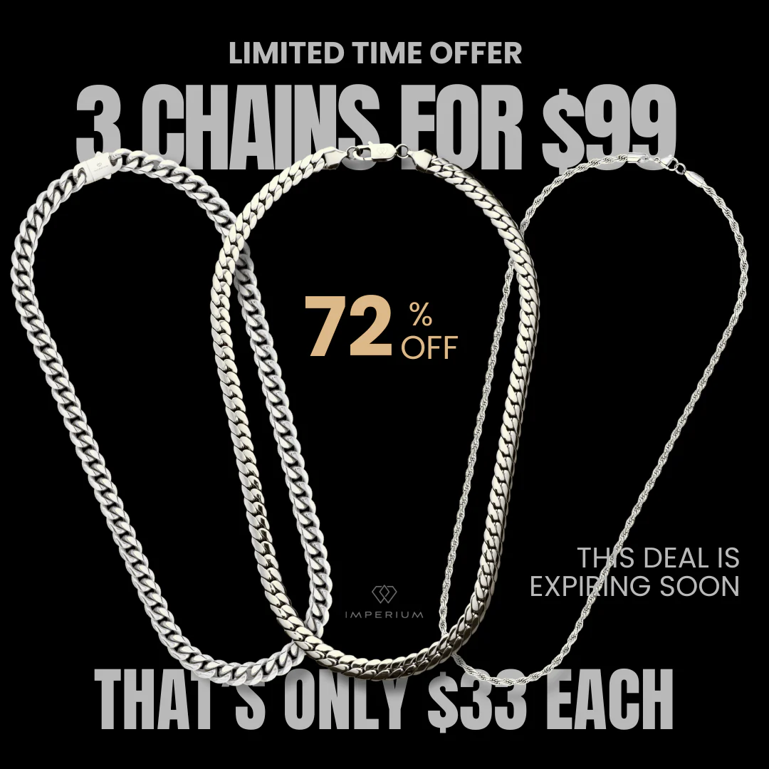 3 Chains for $99 (Silver)