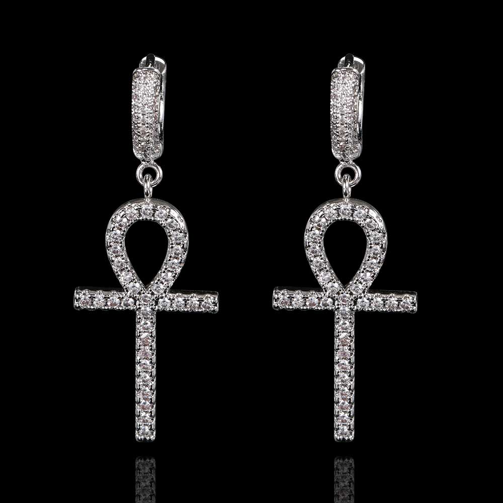 Ankh Earrings (Silver) - Image 3