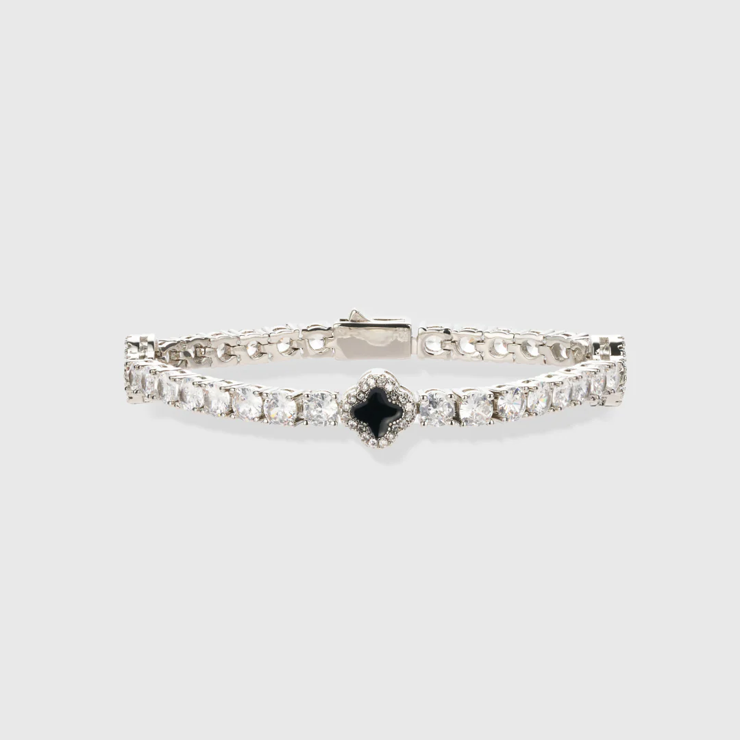 Black Clover Set - Chain + Bracelet + Ring - Image 3