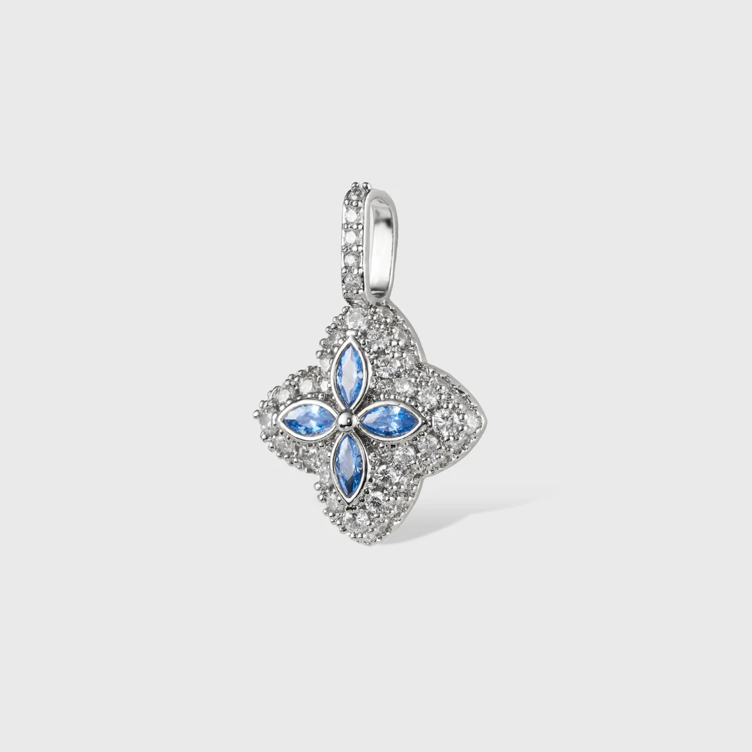 Blue Clover Icon Pendant - Image 4