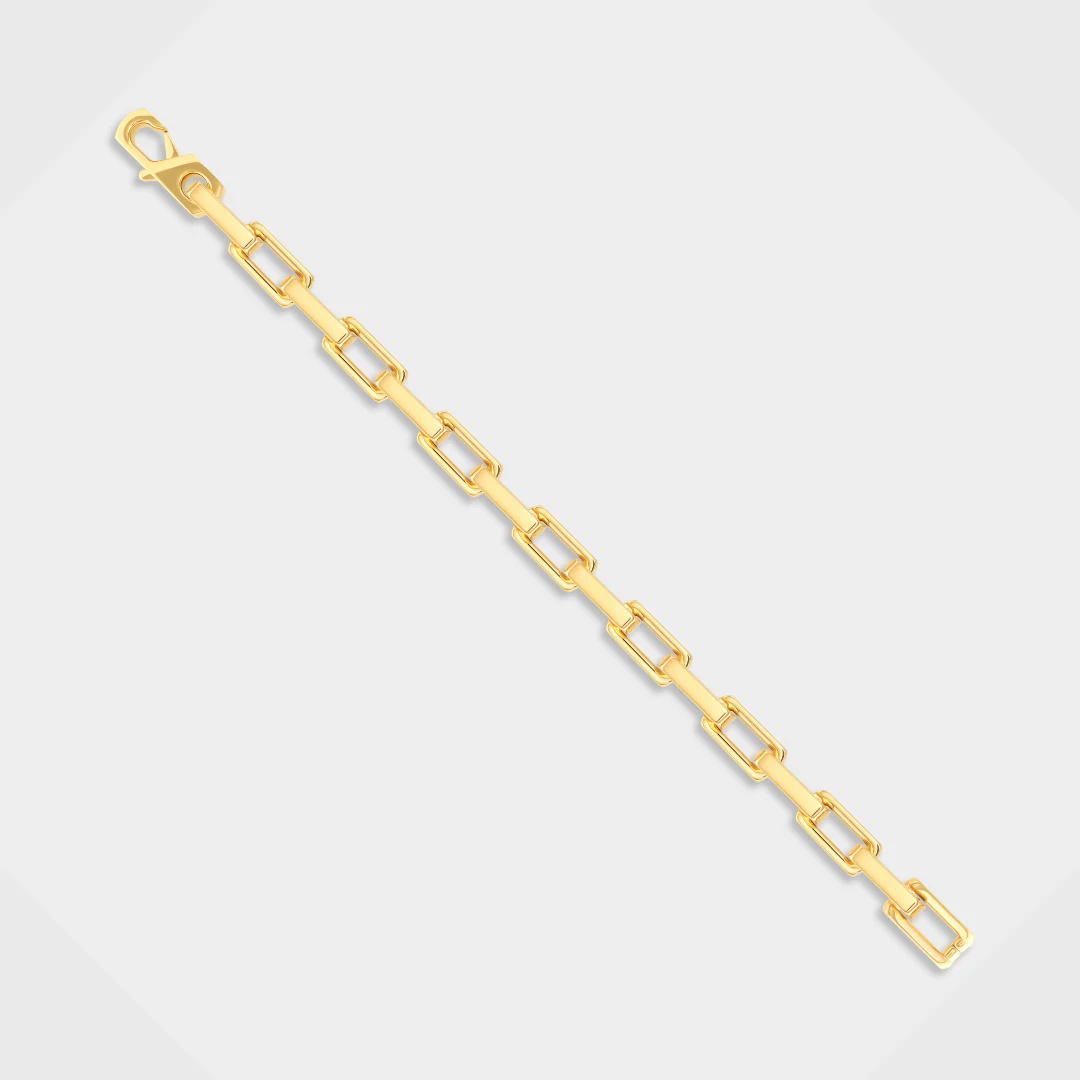 Boxed Anchor Bracelet (Gold) - 10mm - Image 3