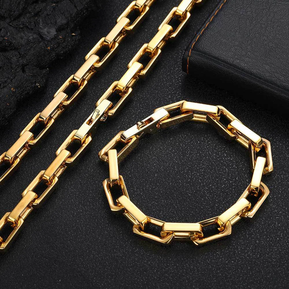 Boxed Anchor Bracelet (Gold) - 10mm - Image 5