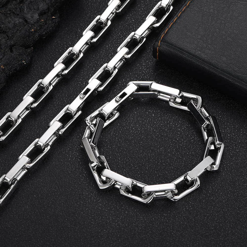 Boxed Anchor Bracelet (Silver) - 10mm - Image 5