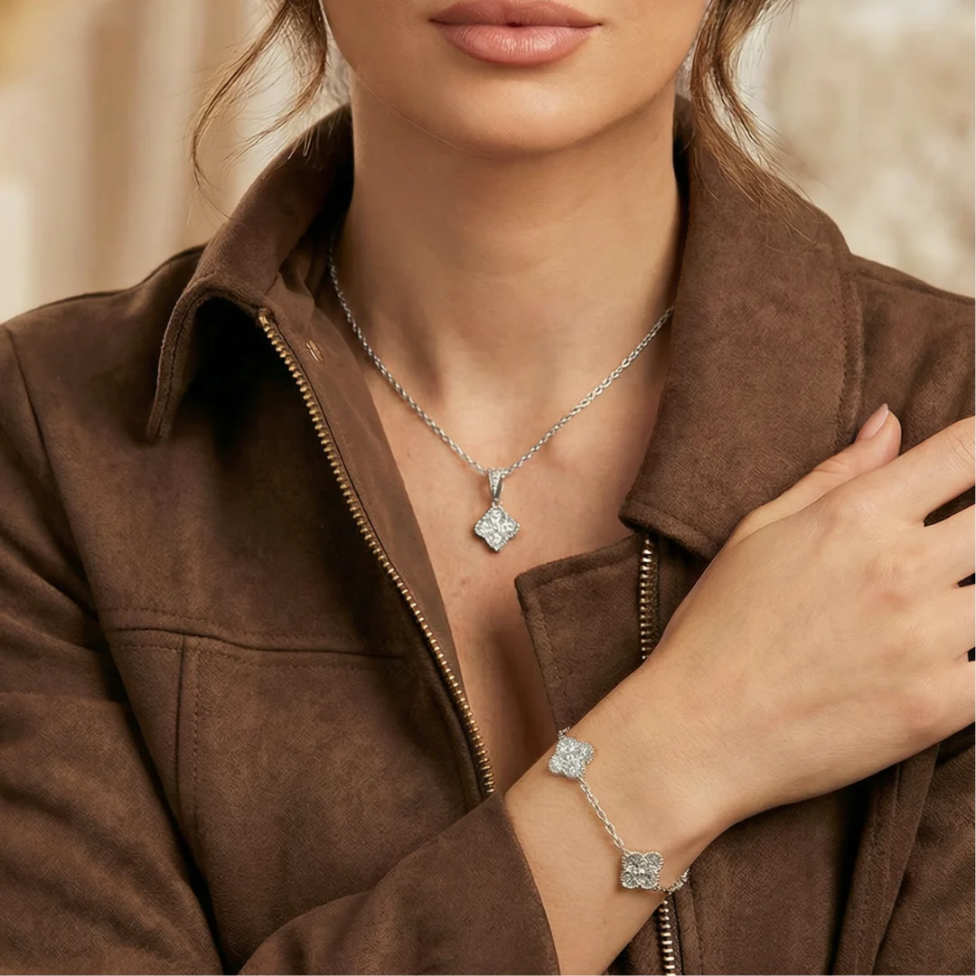 Clover Royale Chain + Bracelet (Silver) - Image 3