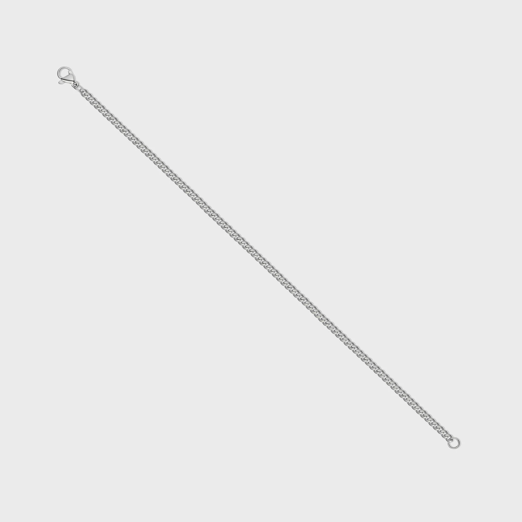 Micro Cuban Bracelet (Silver) - Image 3