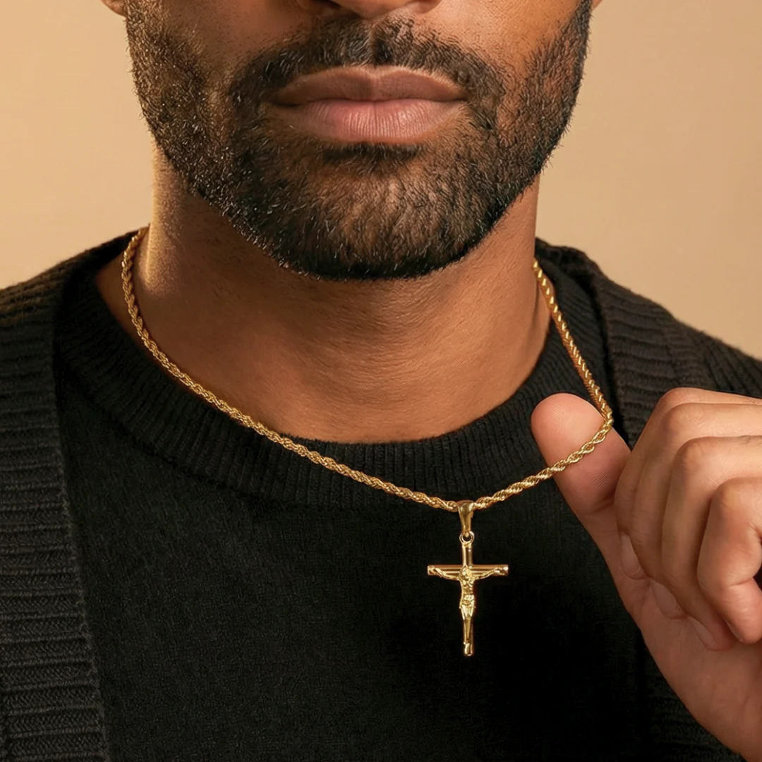 Crucifix Pendant (Gold) - Image 4