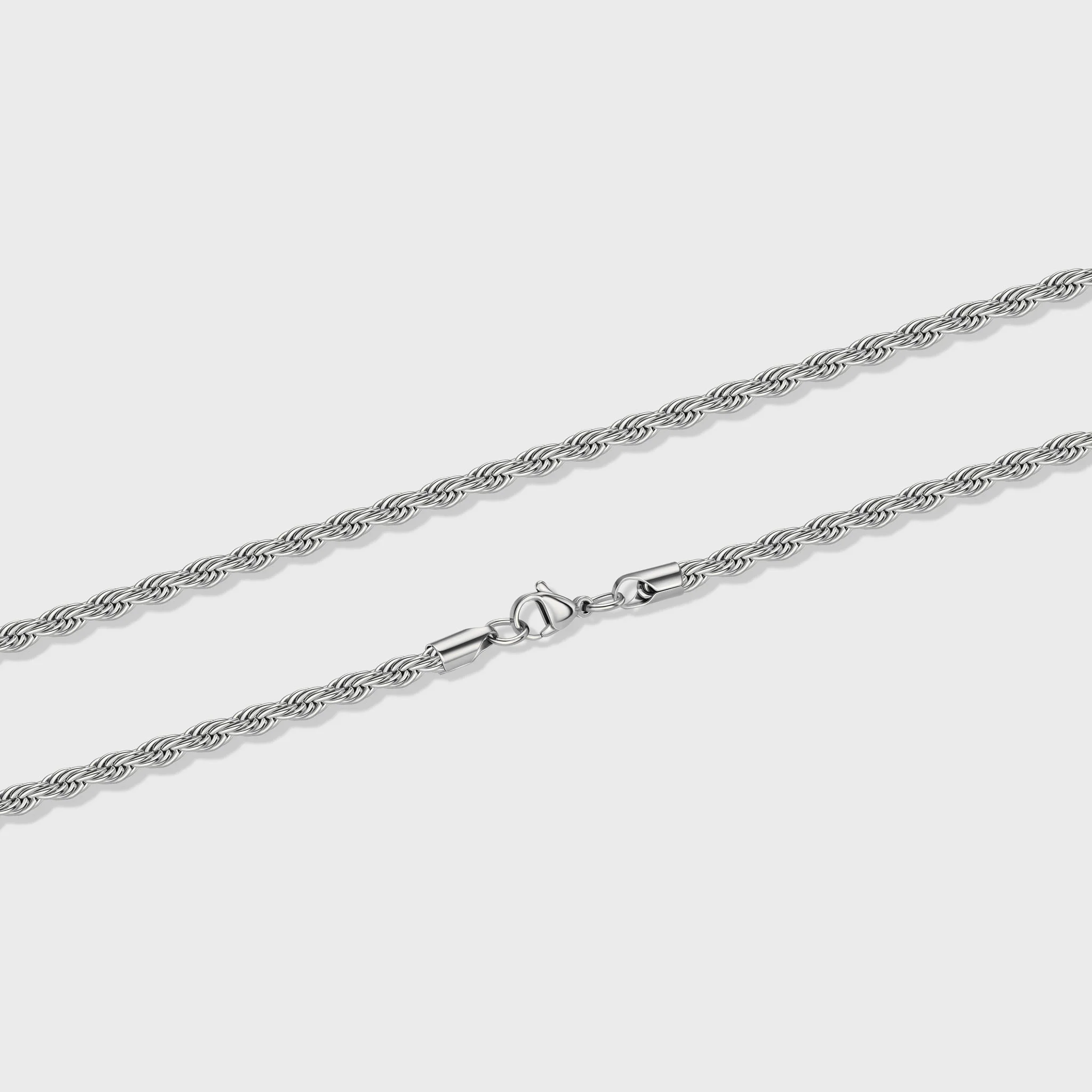 Cuban 5mm + Rope 4mm Stack (Silver) - Image 4