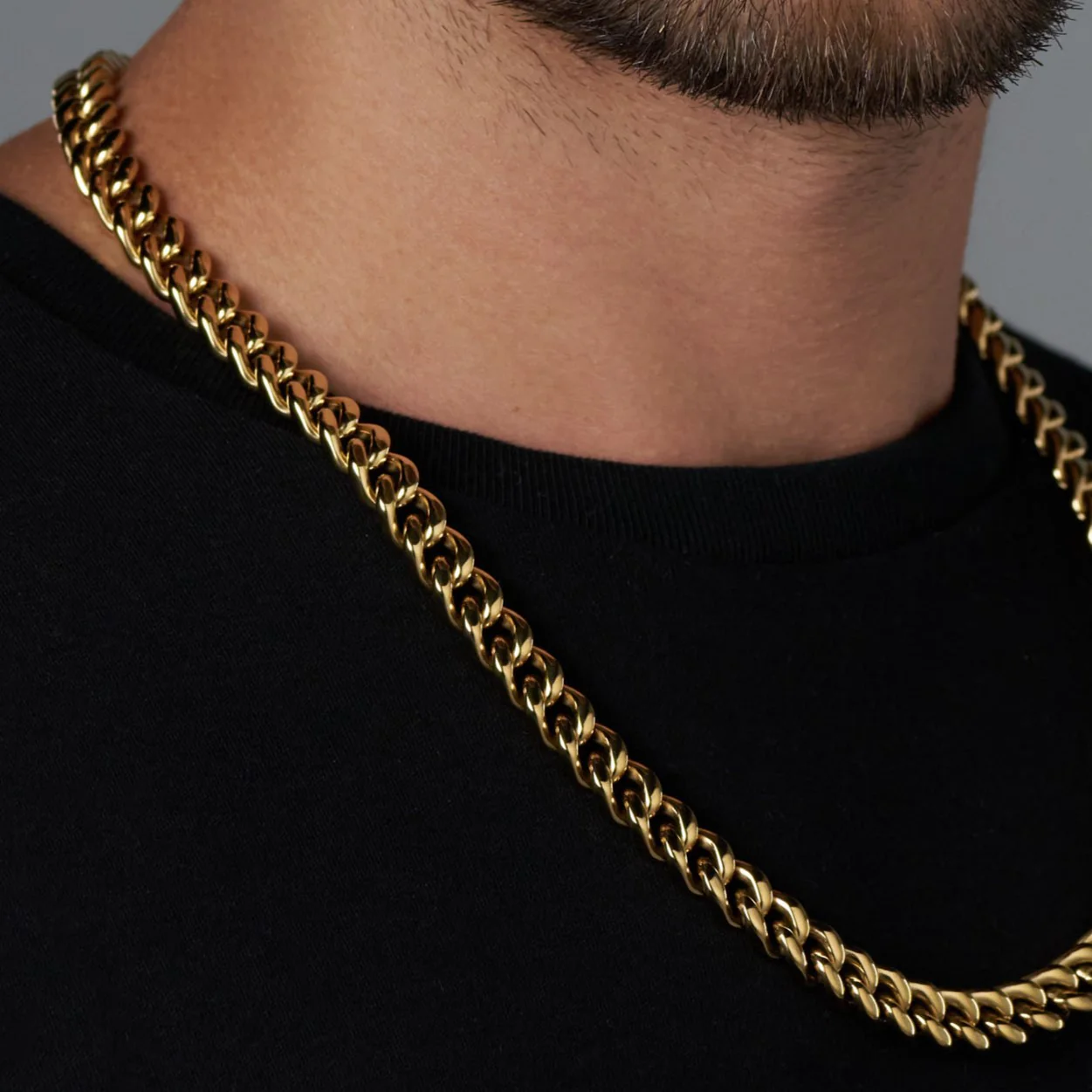 Cuban Link Chain (Gold) - 10mm - Image 5