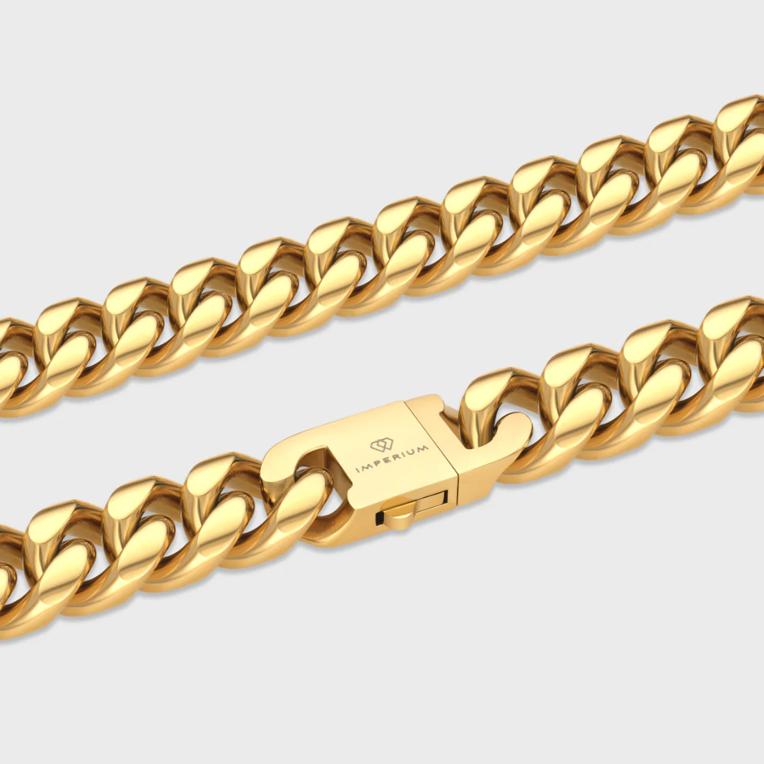 Cuban Link Chain (Gold) - 16mm - Image 3