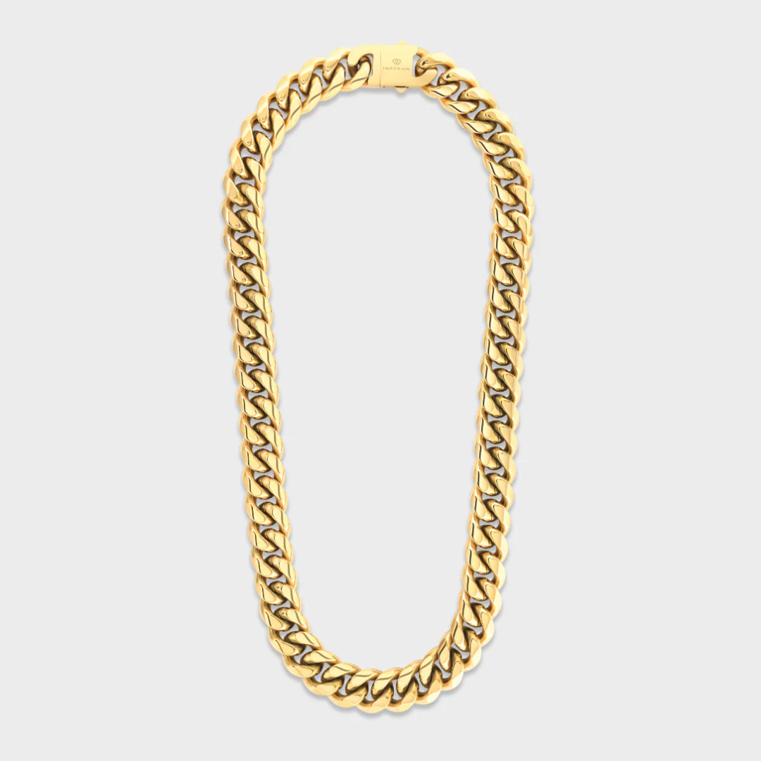 Cuban Link Chain (Gold) - 16mm - Image 4