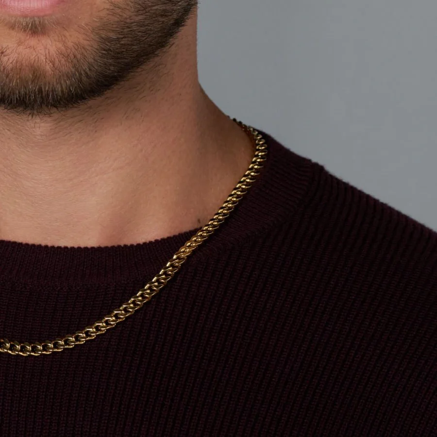 Cuban Link Chain (Gold) - 5mm - Image 5