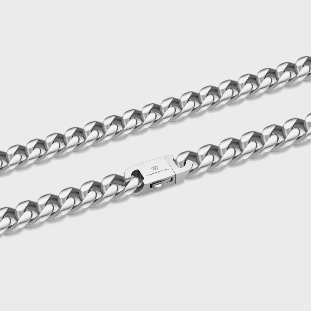 Cuban Link Chain (Silver) - 10mm - Image 3