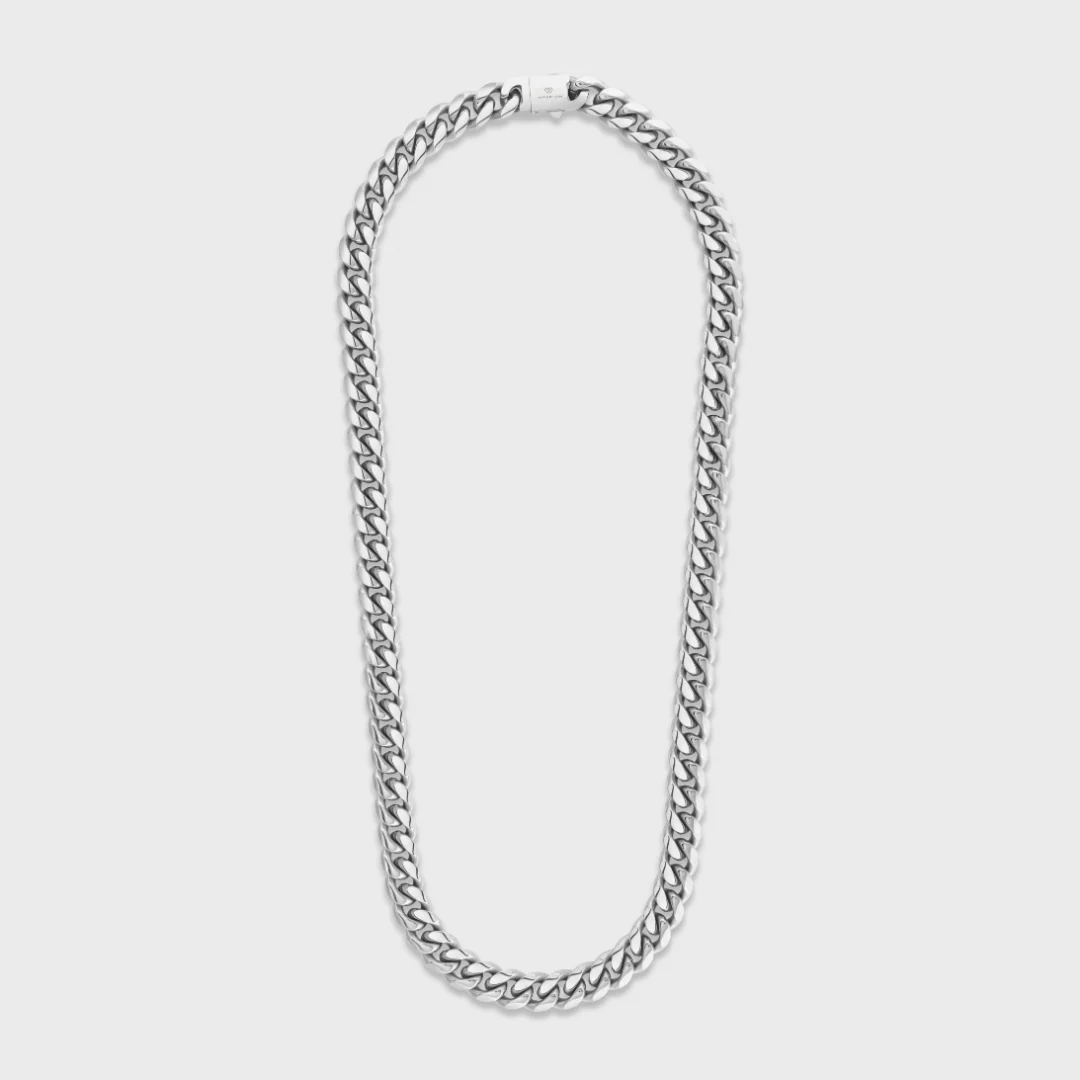 Cuban Link Chain (Silver) - 10mm - Image 4