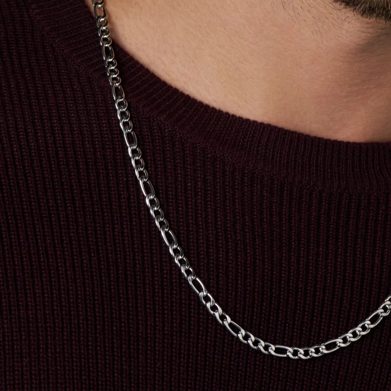 Figaro Chain (Silver) - 5mm - Image 5