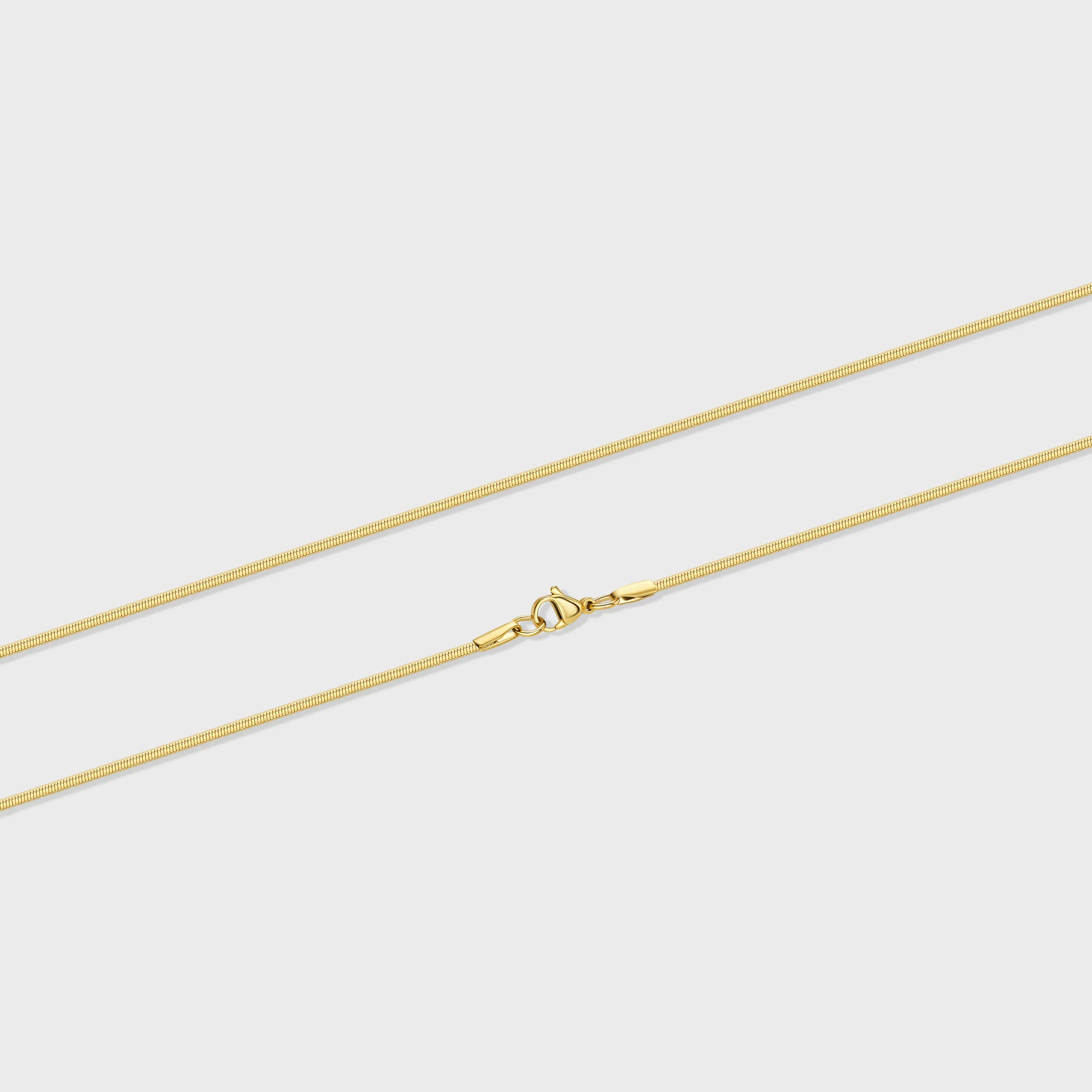 Flat Snake Chain (Gold) - 2mm - Image 3