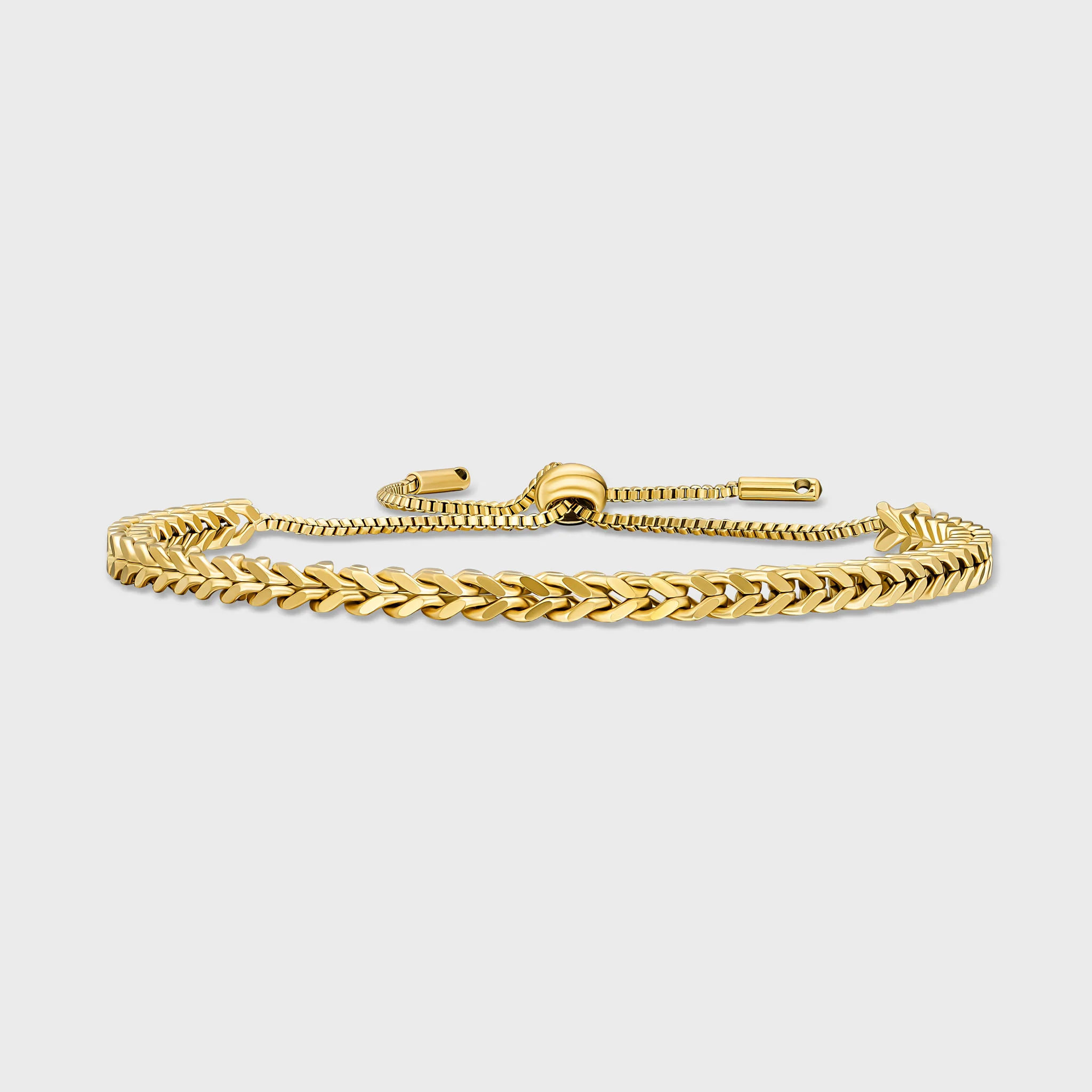 Franco Bracelet (Gold) - 3mm - Image 3