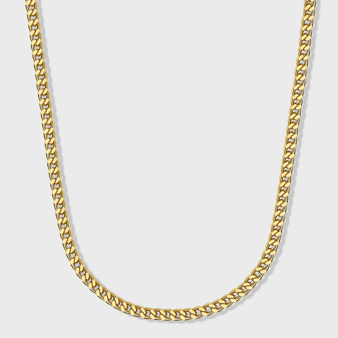 Franco Chain + Bracelet (Gold) - 3mm - Image 3