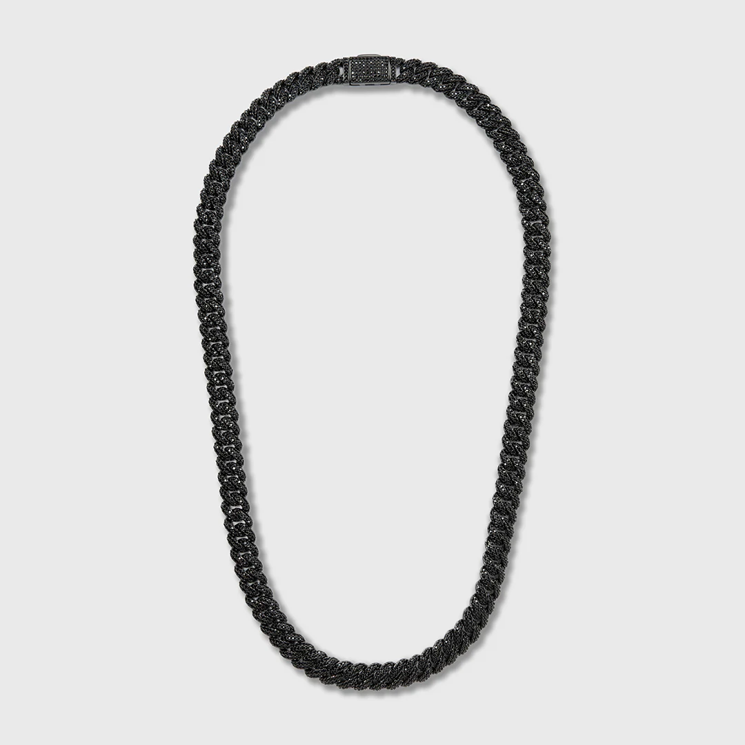 Iced Cuban Chain (Black) - 10mm - Image 5