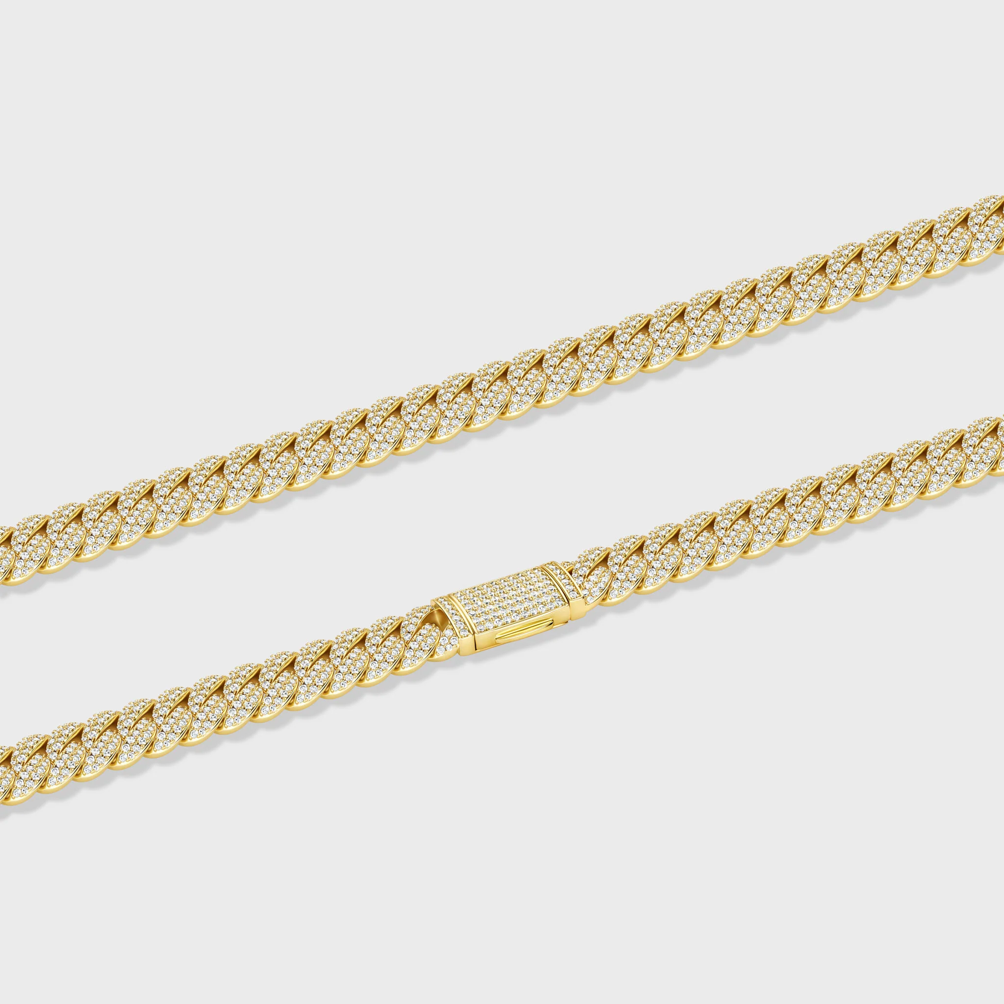 Iced Cuban Chain (Gold) - 10mm - Image 4