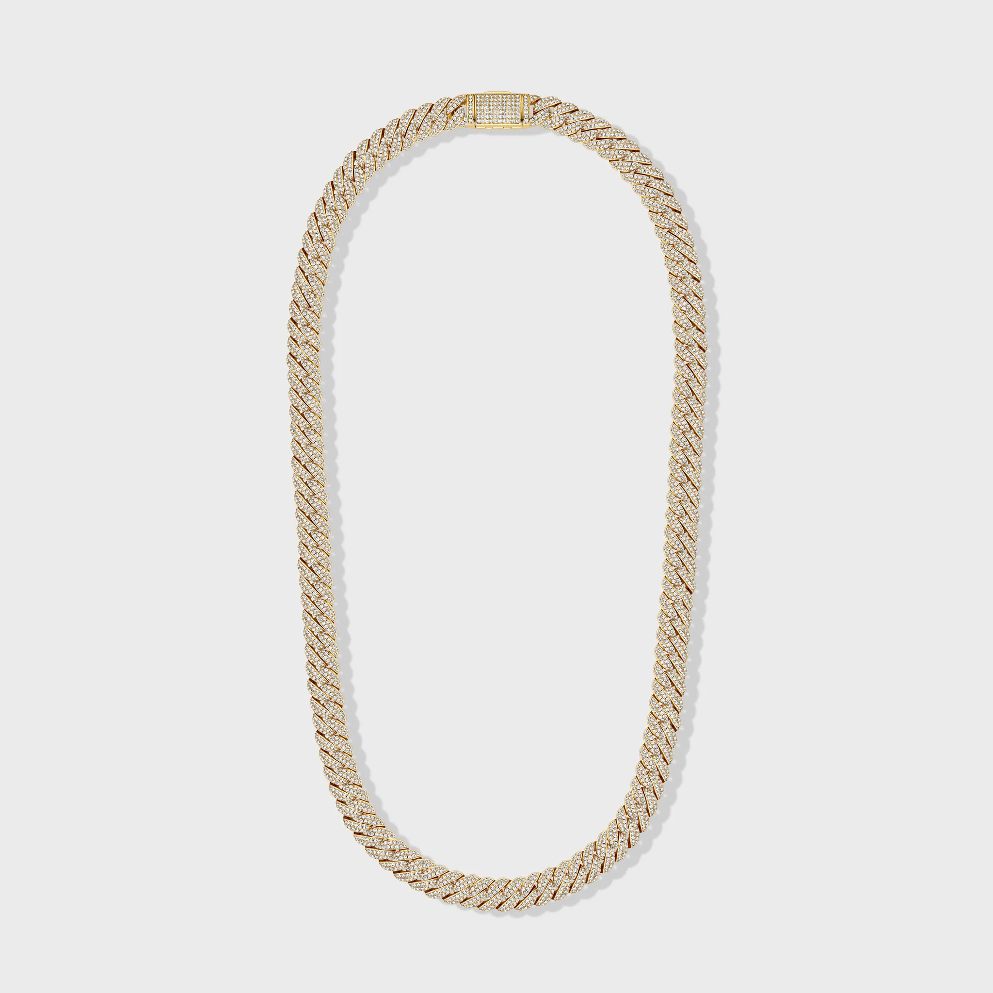 Iced Cuban Chain (Gold) - 10mm - Image 5