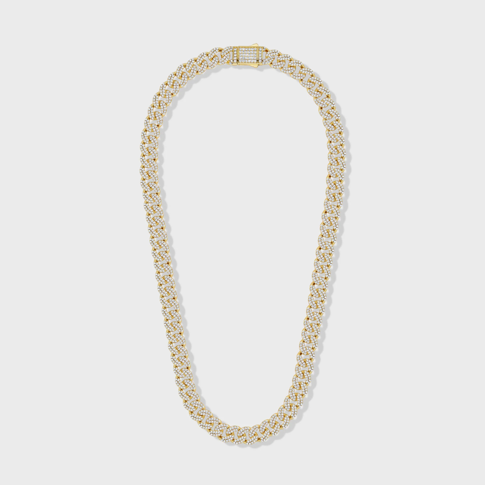 Iced Cuban Chain (Gold) - 12mm - Image 4