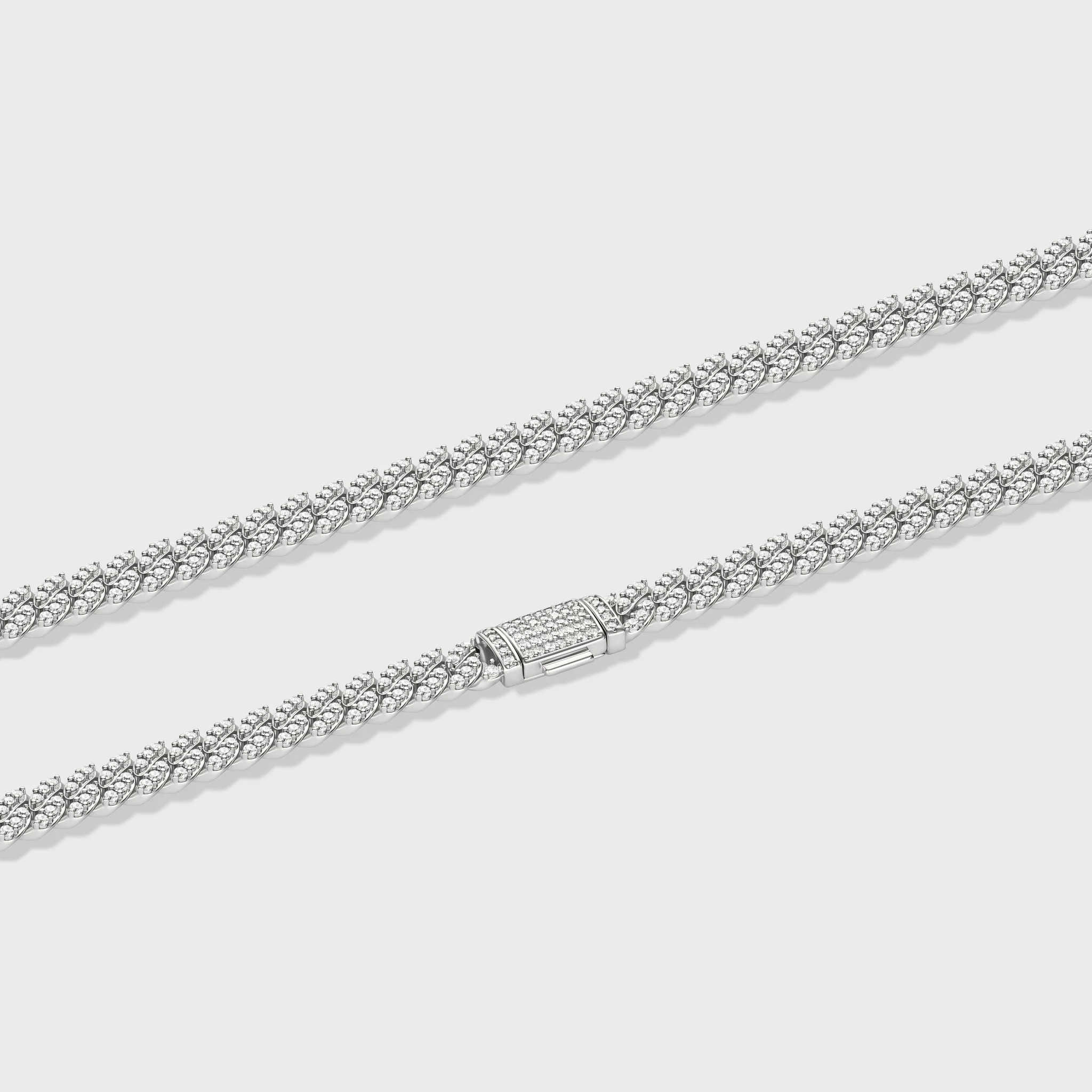 Iced Cuban Chain (Silver) - 8mm - Image 3