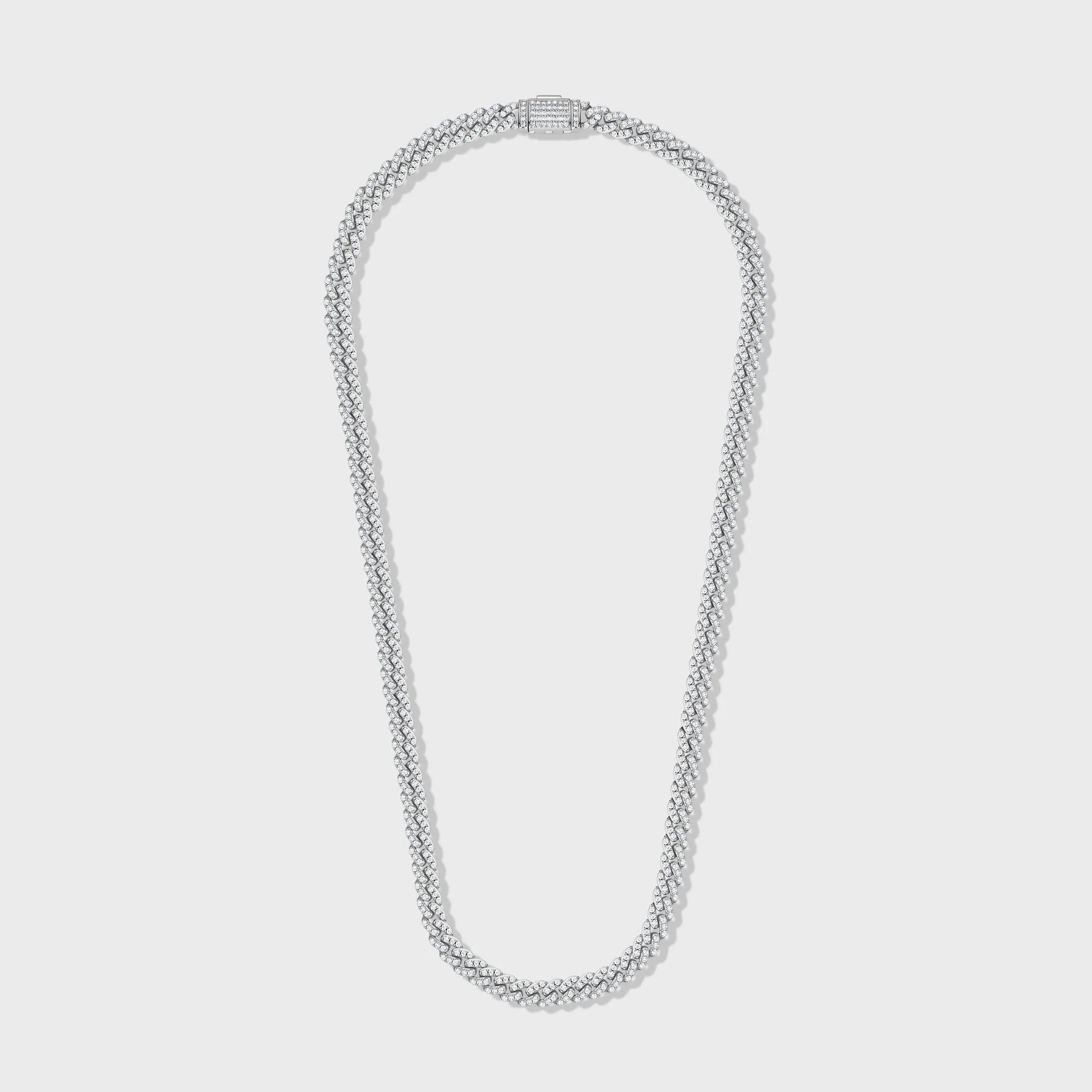 Iced Cuban Chain (Silver) - 8mm - Image 4