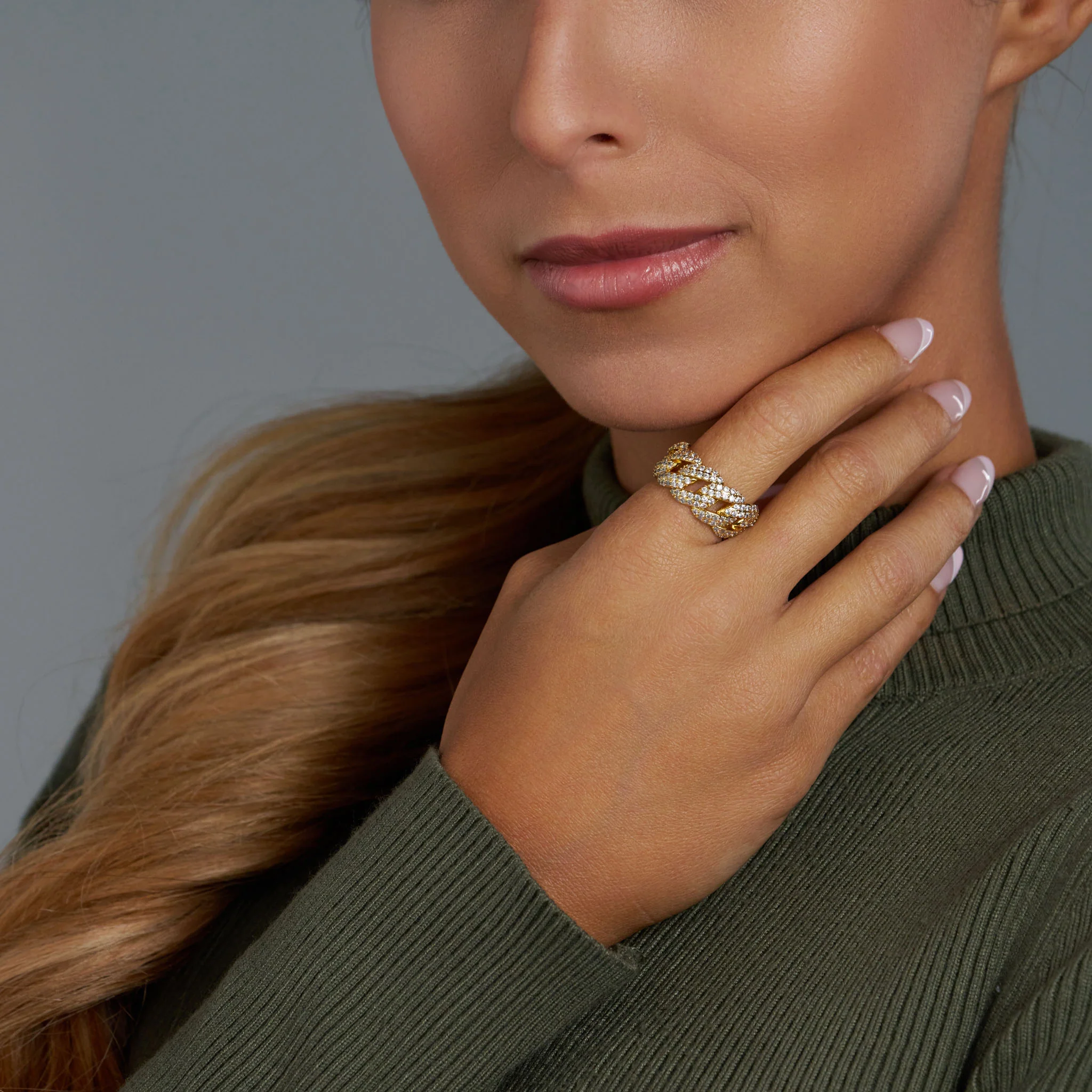 Iced Cuban Ring (Gold) - Image 2