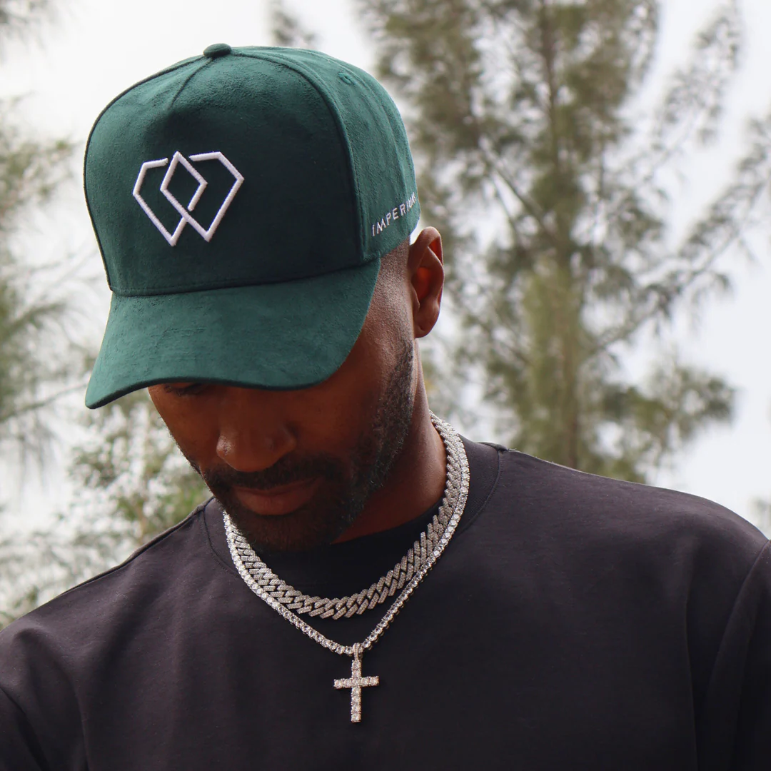 Imperium Green Suede Hat - Image 4