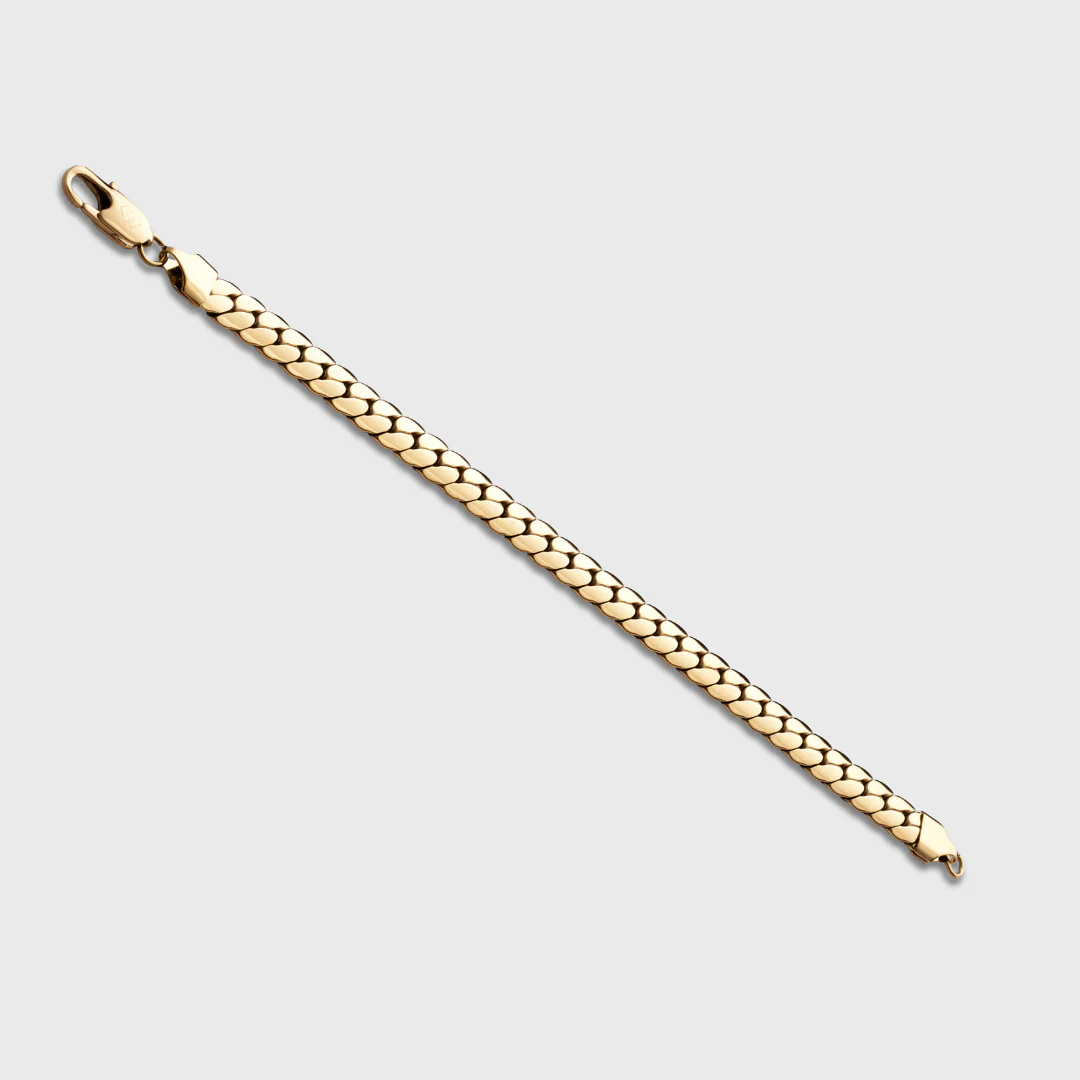 Miami Cuban Link Bracelet (Gold) - 8mm - Image 3