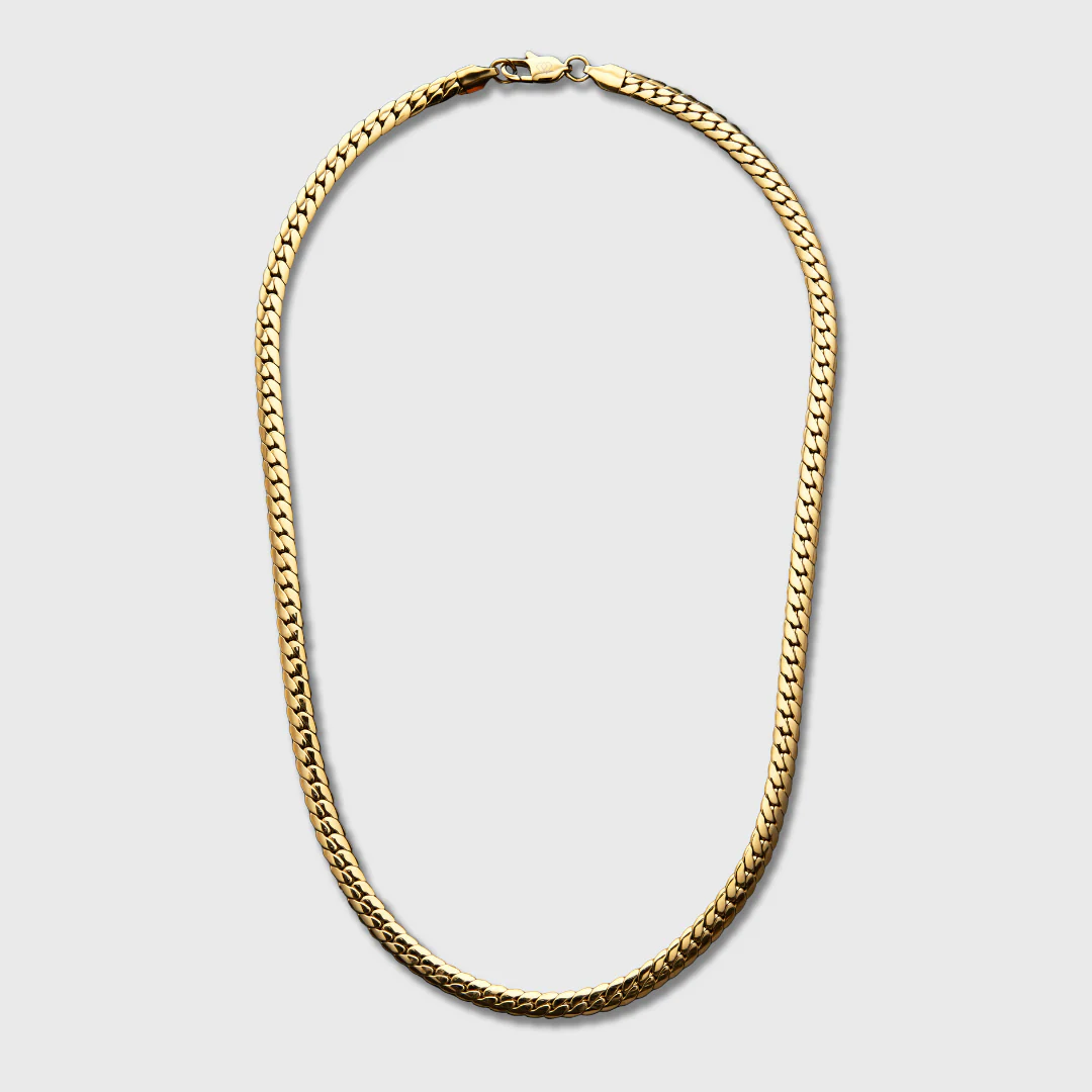 Miami Cuban Link Chain + Bracelet (Gold) - 5mm - Image 3