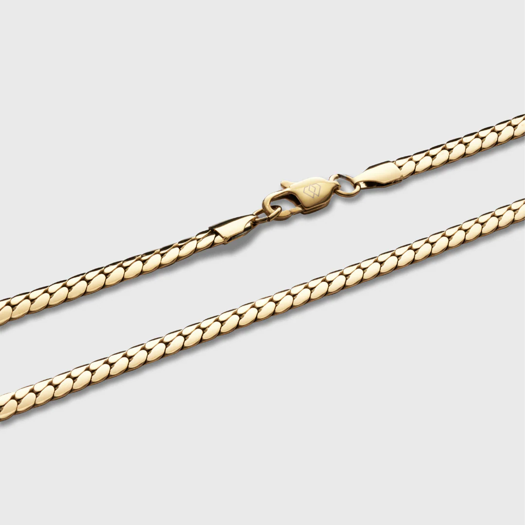 Miami Cuban Link Chain (Gold) - 5mm - Image 3