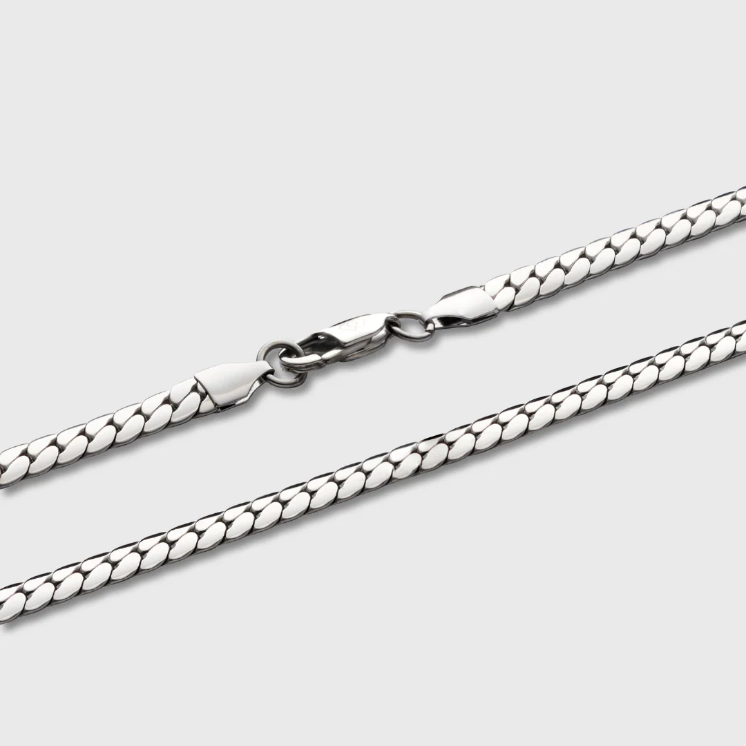 Miami Cuban Link Chain (Silver) - 5mm - Image 3