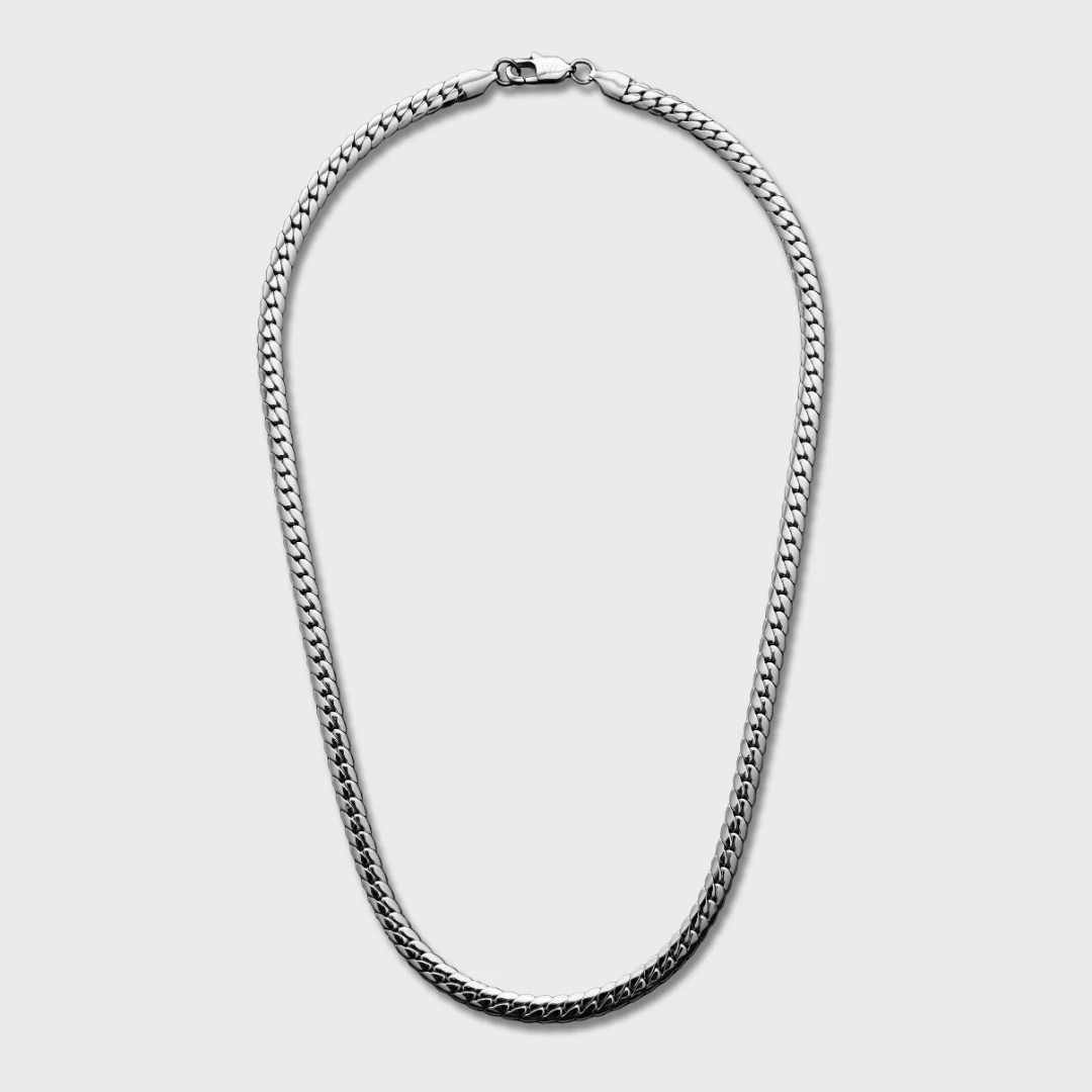 Miami Cuban Link Chain (Silver) - 5mm - Image 5