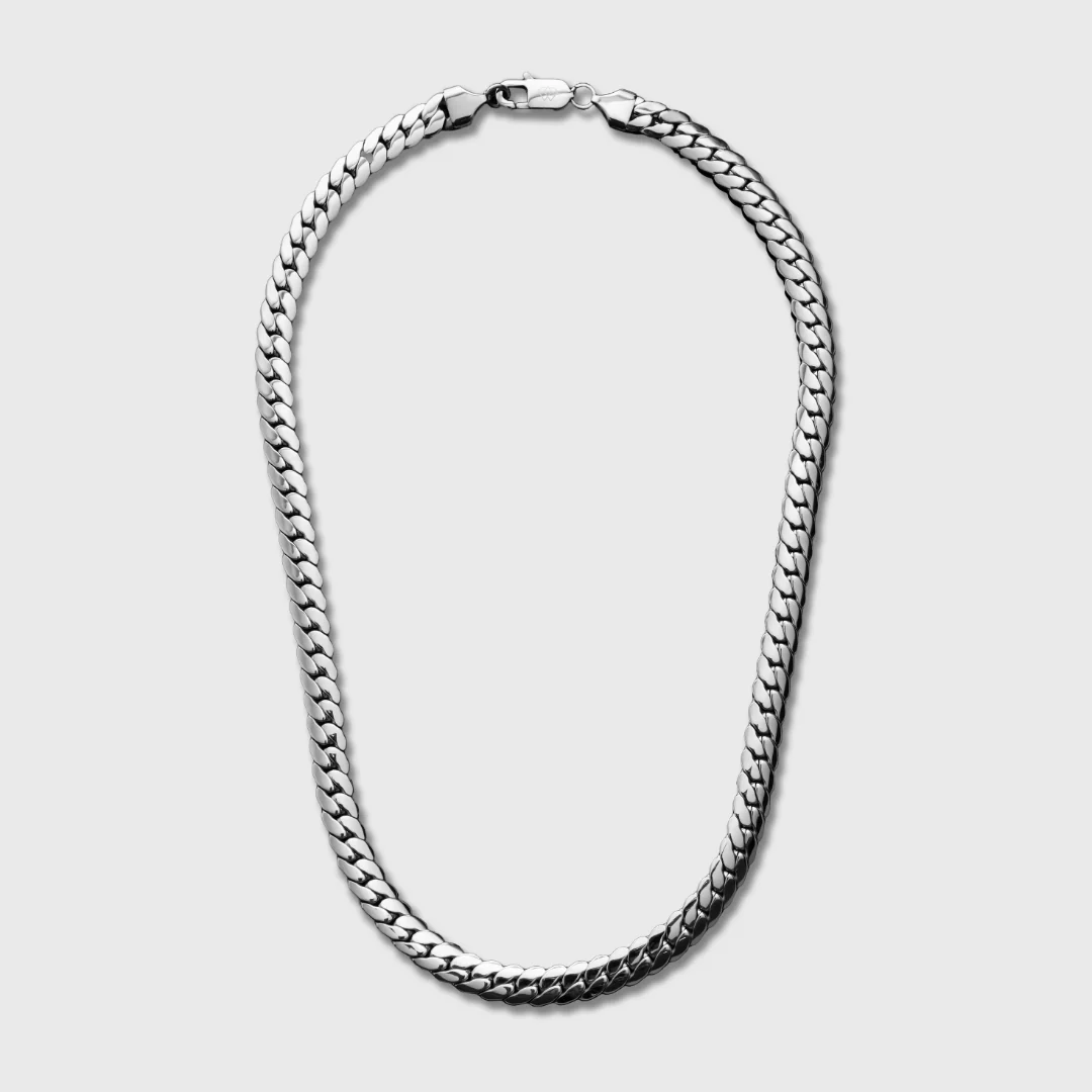 Miami Cuban Link Chain (Silver) - 8mm - Image 5