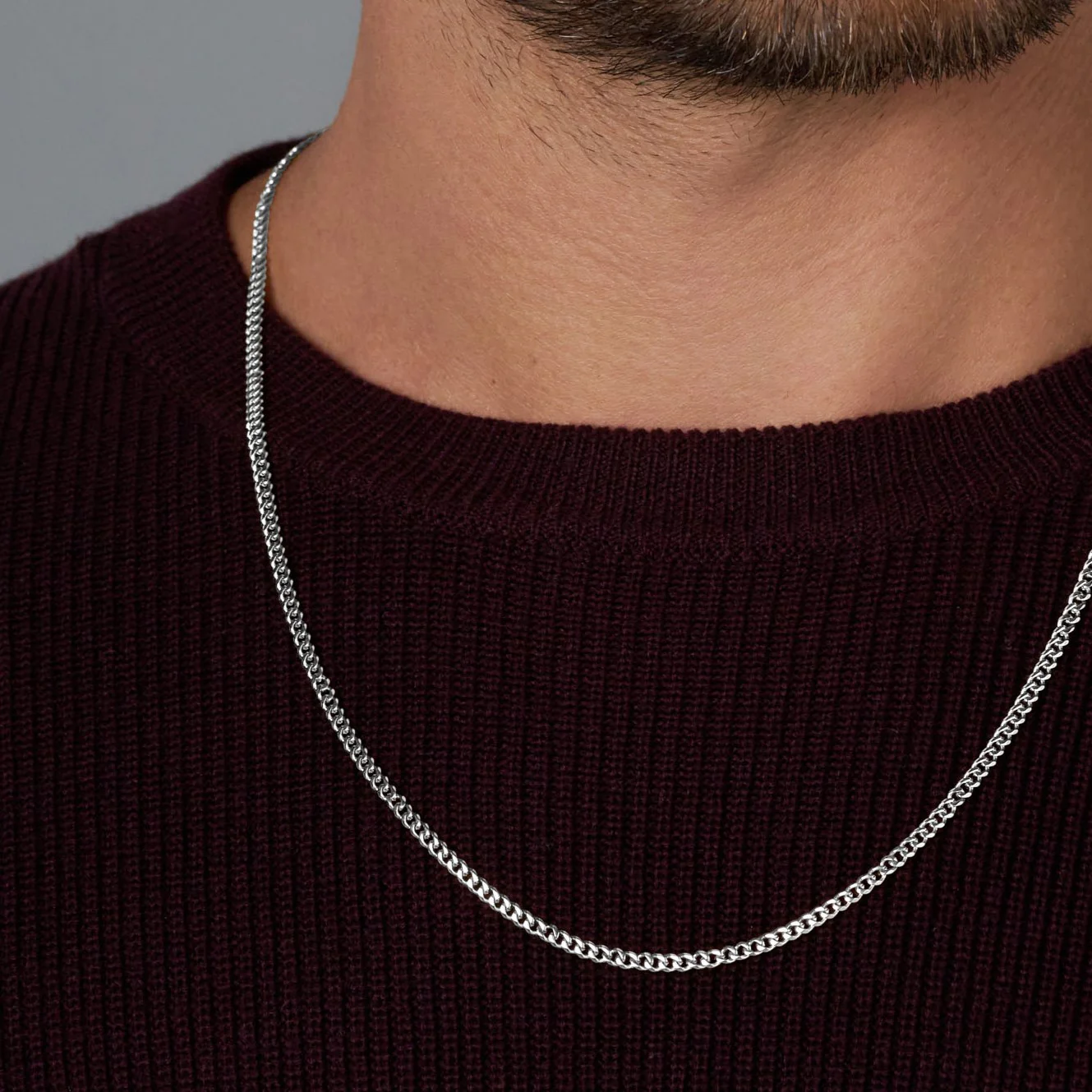 Micro Cuban Link Chain (Silver) - Image 5