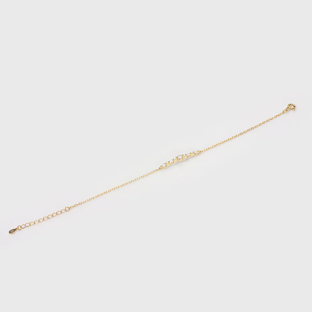 Moissanite Aurora Bracelet (Gold) - Image 3