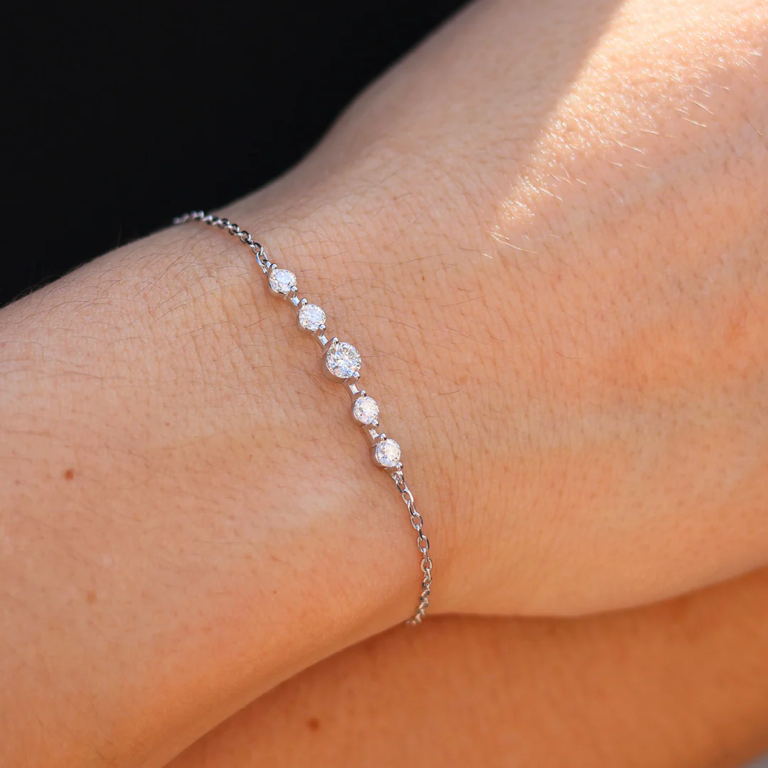 Moissanite Aurora Bracelet (Silver) - Image 2