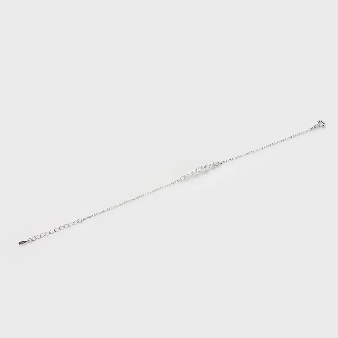 Moissanite Aurora Bracelet (Silver) - Image 3