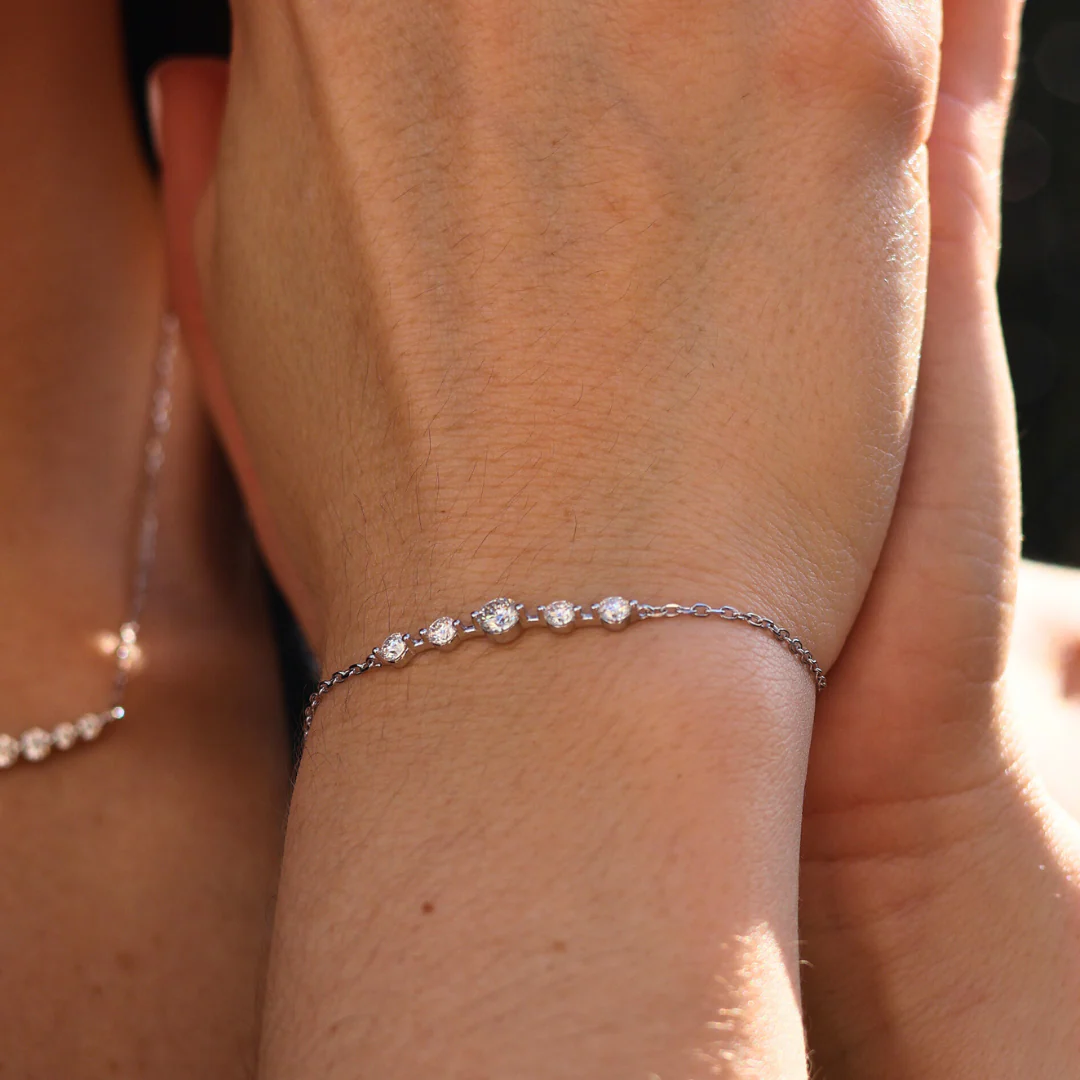 Moissanite Aurora Bracelet (Silver) - Image 4