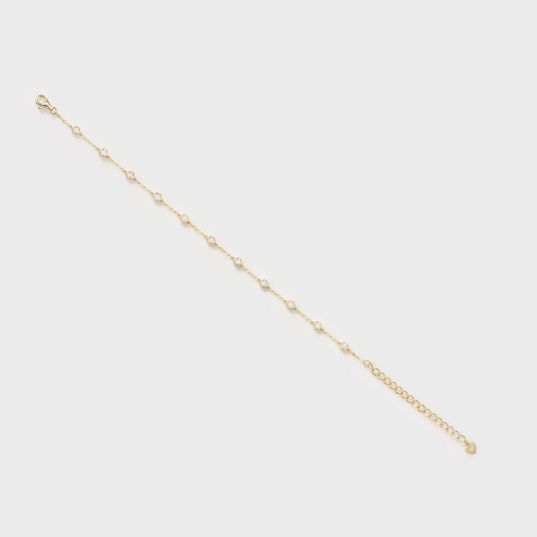 Moissanite Novem Bracelet (Gold) - Image 3