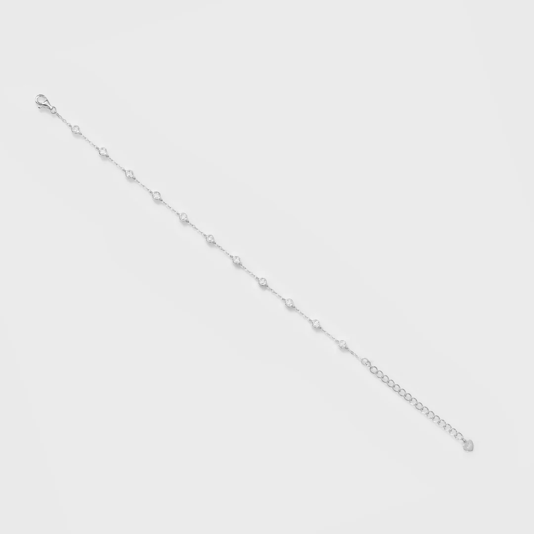 Moissanite Novem Bracelet (Silver) - Image 3