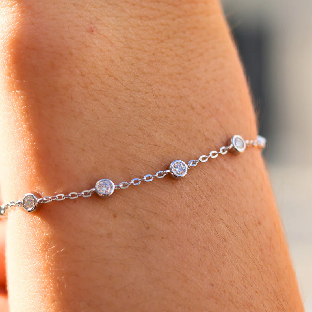 Moissanite Novem Bracelet (Silver) - Image 4