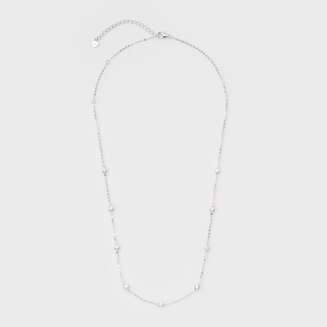 Moissanite Novem Necklace (Silver) - Image 5