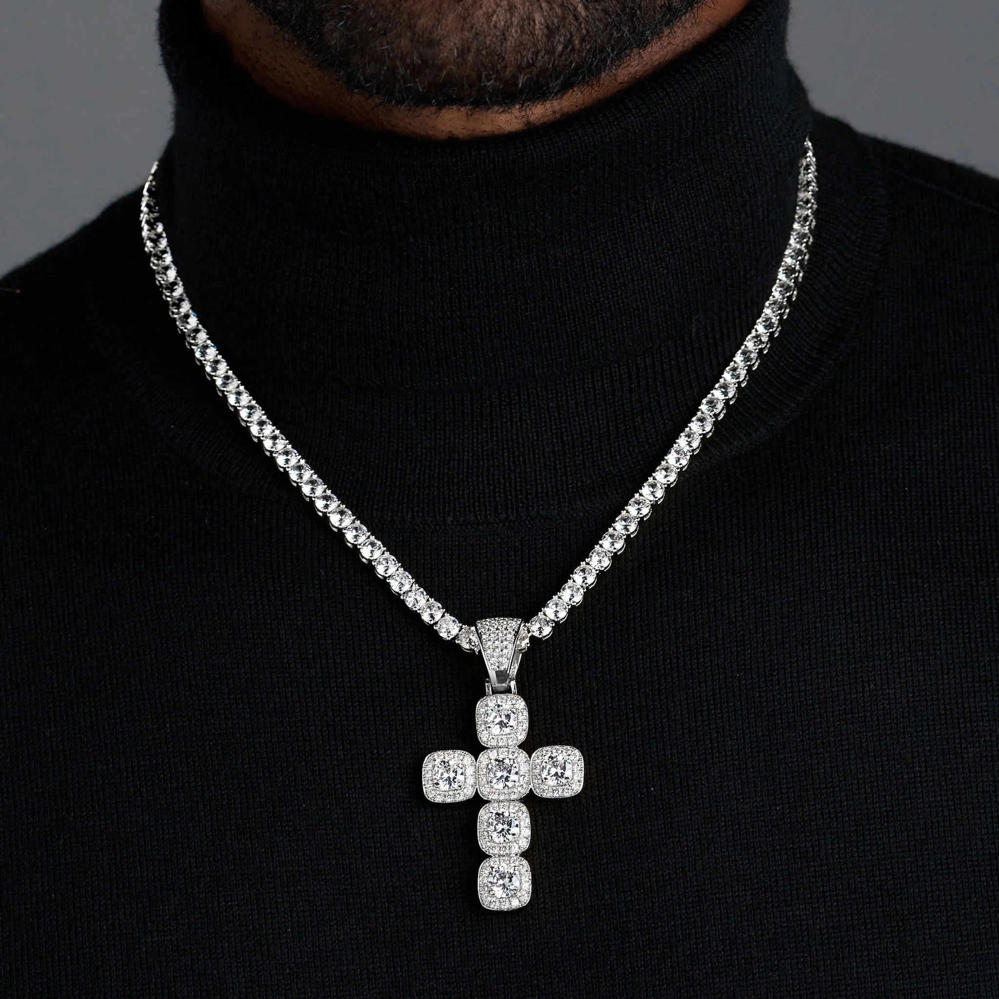 Radiant Cross Pendant (Silver) - Image 2