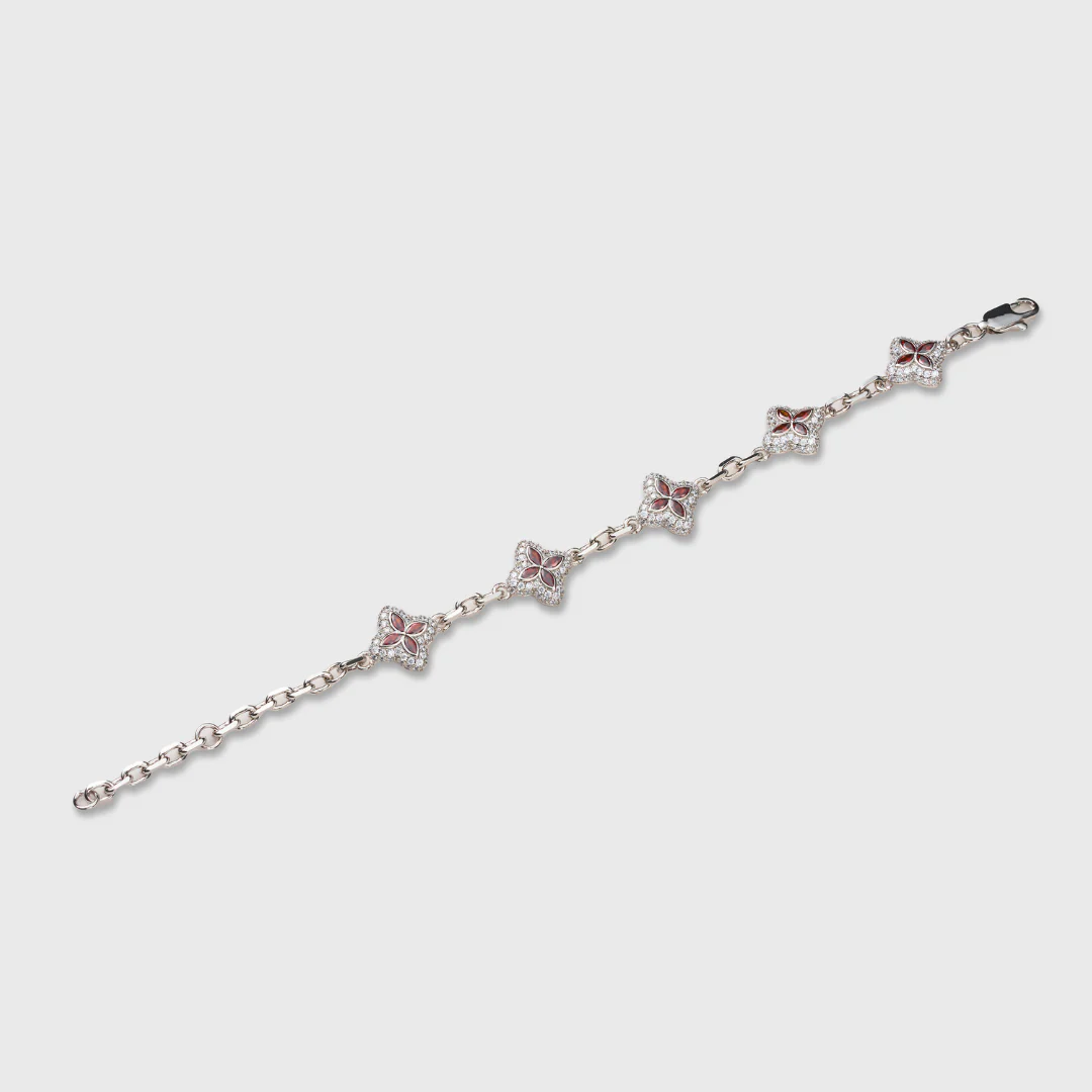 Red Clover Icon Bracelet - Image 3