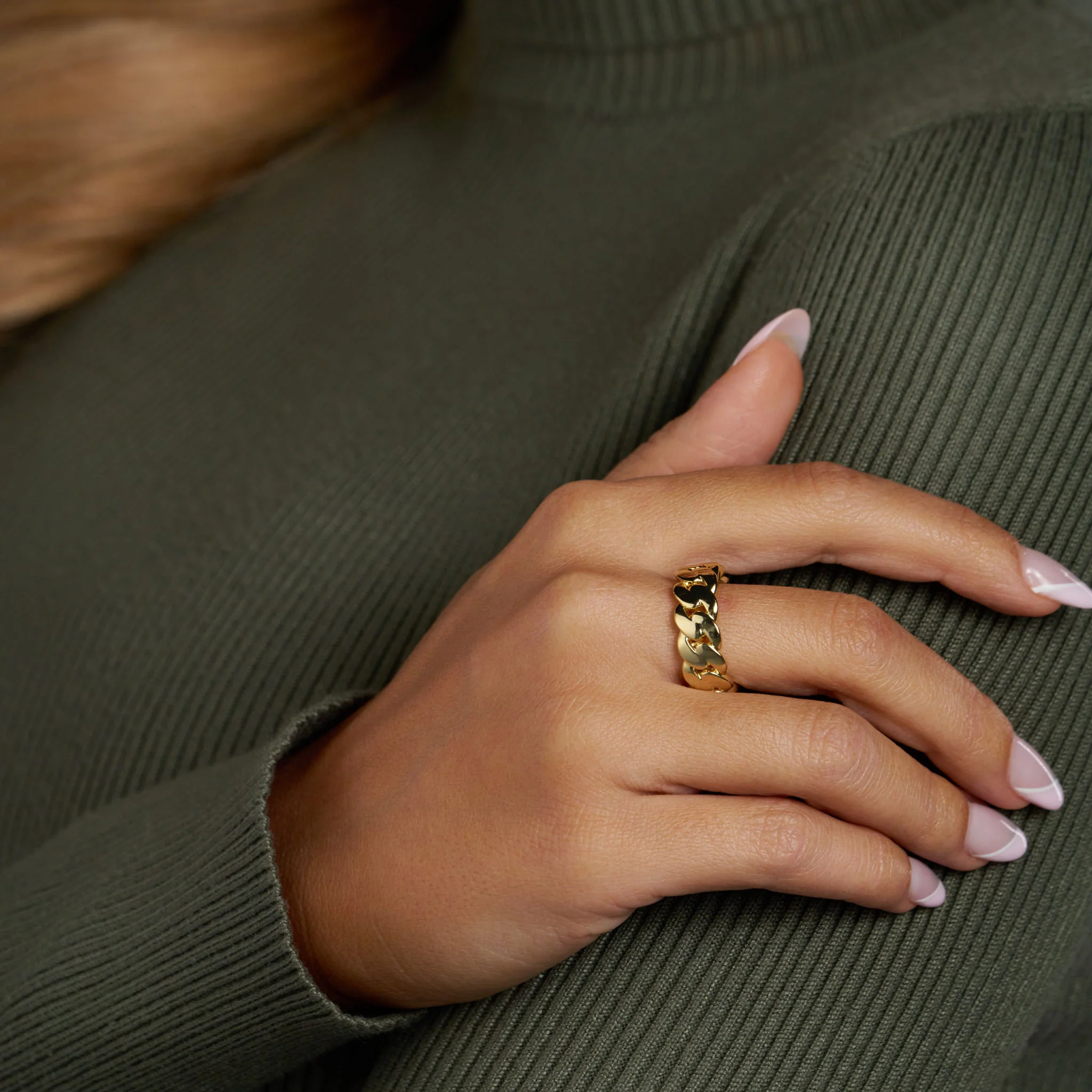 Rings Bundle (Gold) - Cuban, Tennis and Nail - Image 4