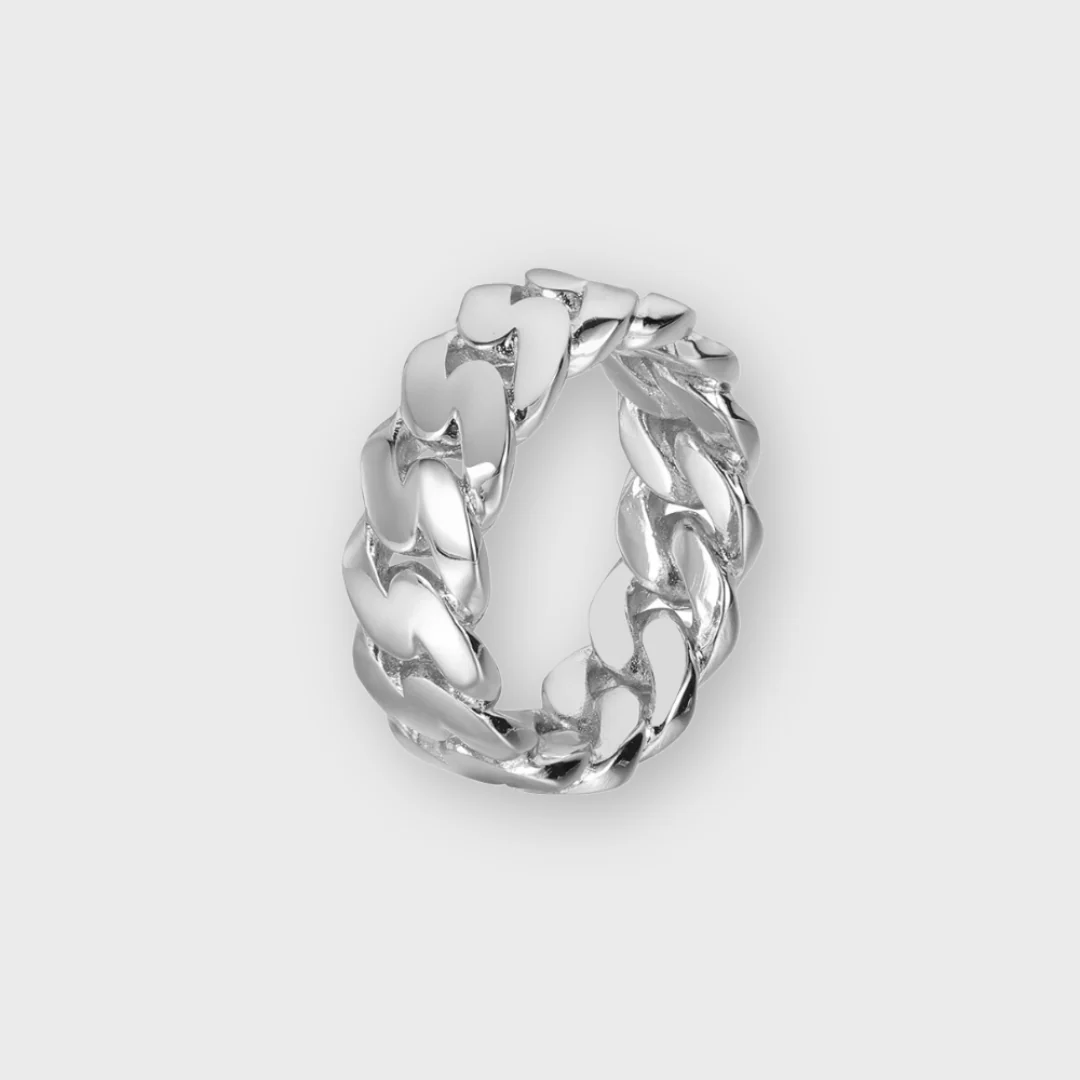 Rings Bundle (Silver) - Cuban, Tennis and Nail - Image 5