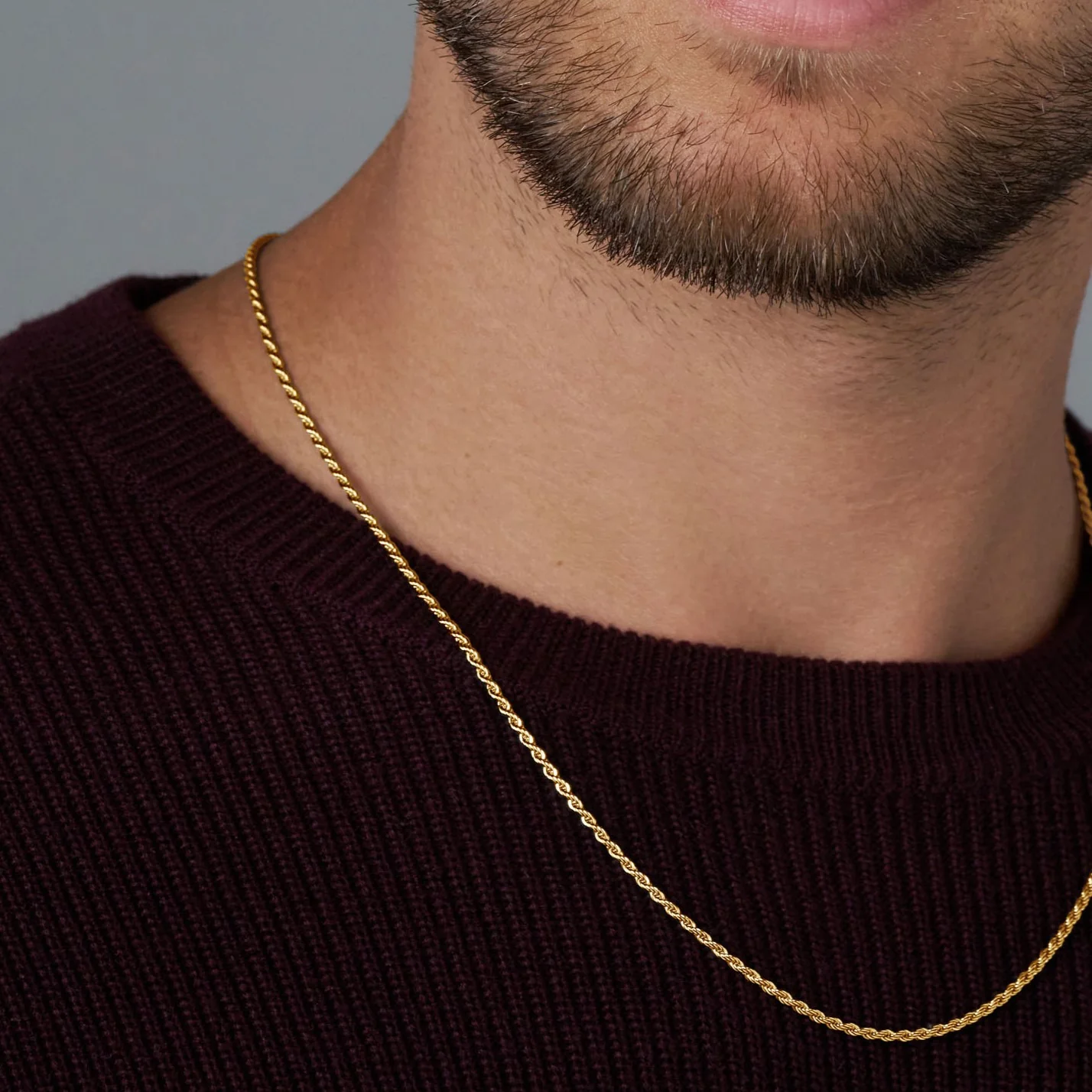 Rope Chain (Gold) - 2mm - Image 5