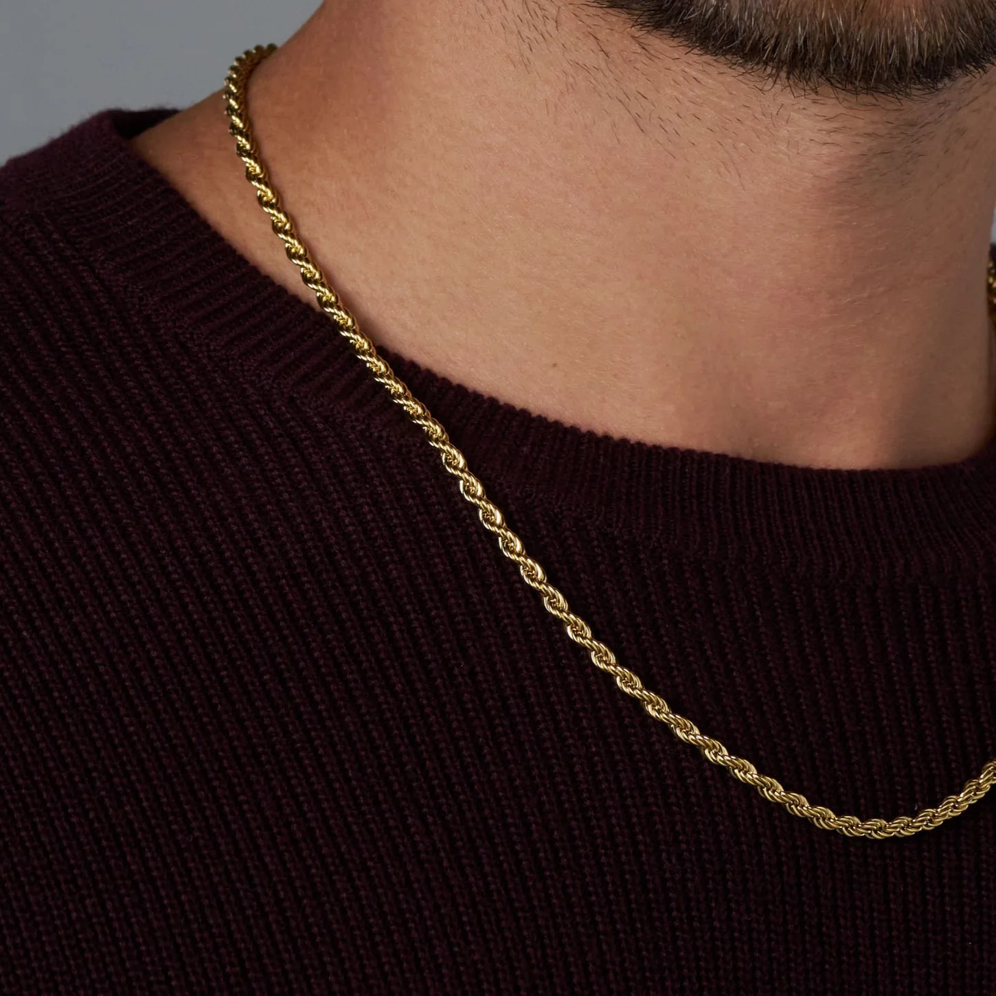 Rope Chain (Gold) - 4mm - Image 5